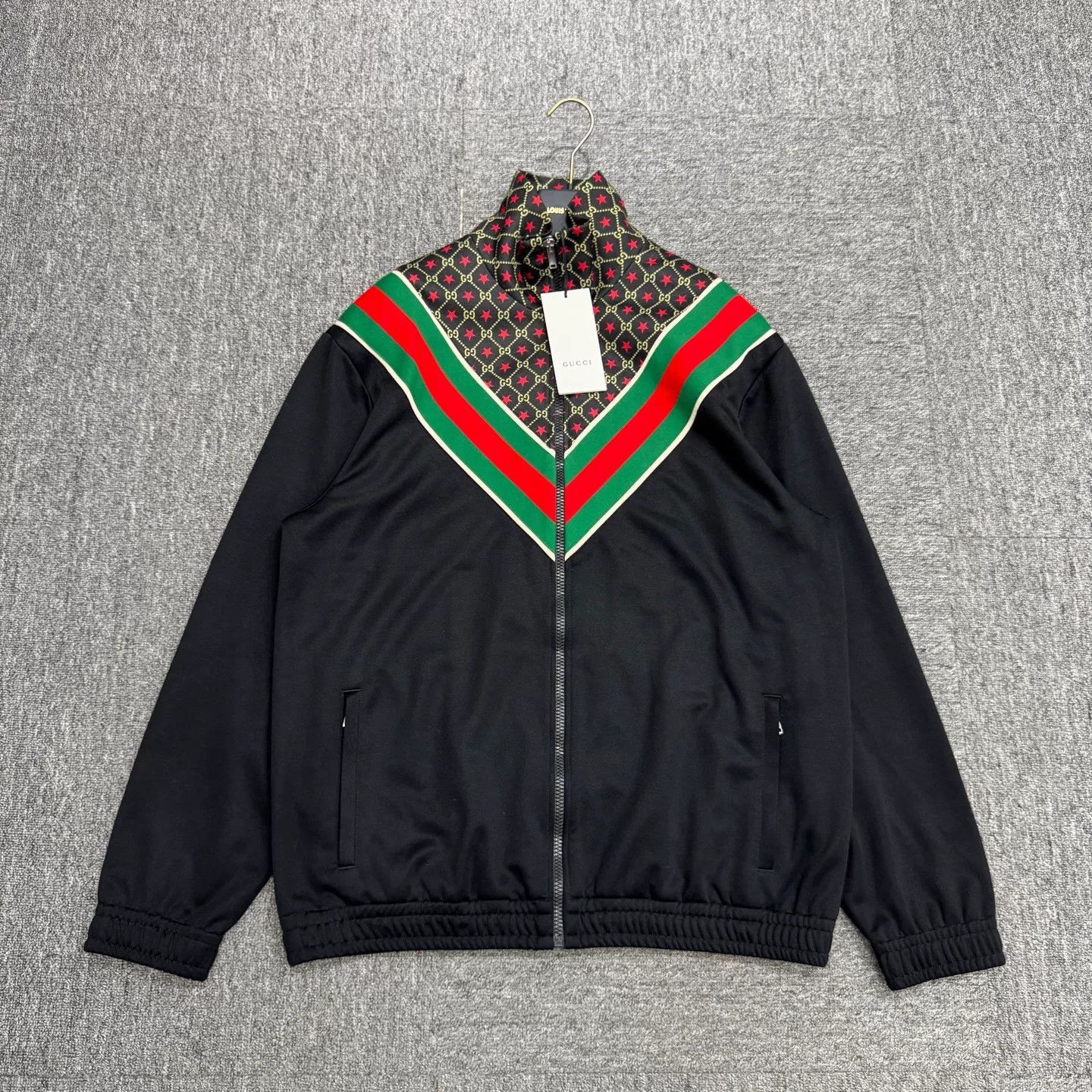 Gucci gucci star patchwork jacket in black Size US M / EU 48-50 / 2 - 1 Thumbnail