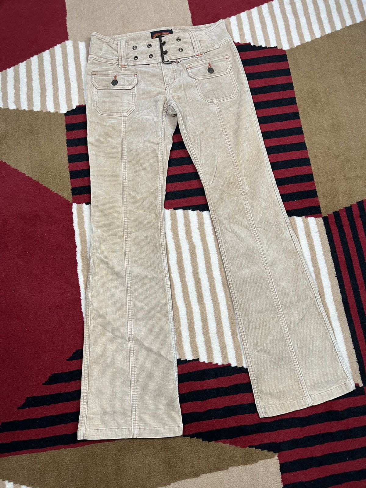 20471120 Hysteric Glamour Corduroy Bootcut Pants Size US 28 / EU 44 - 2 Thumbnail