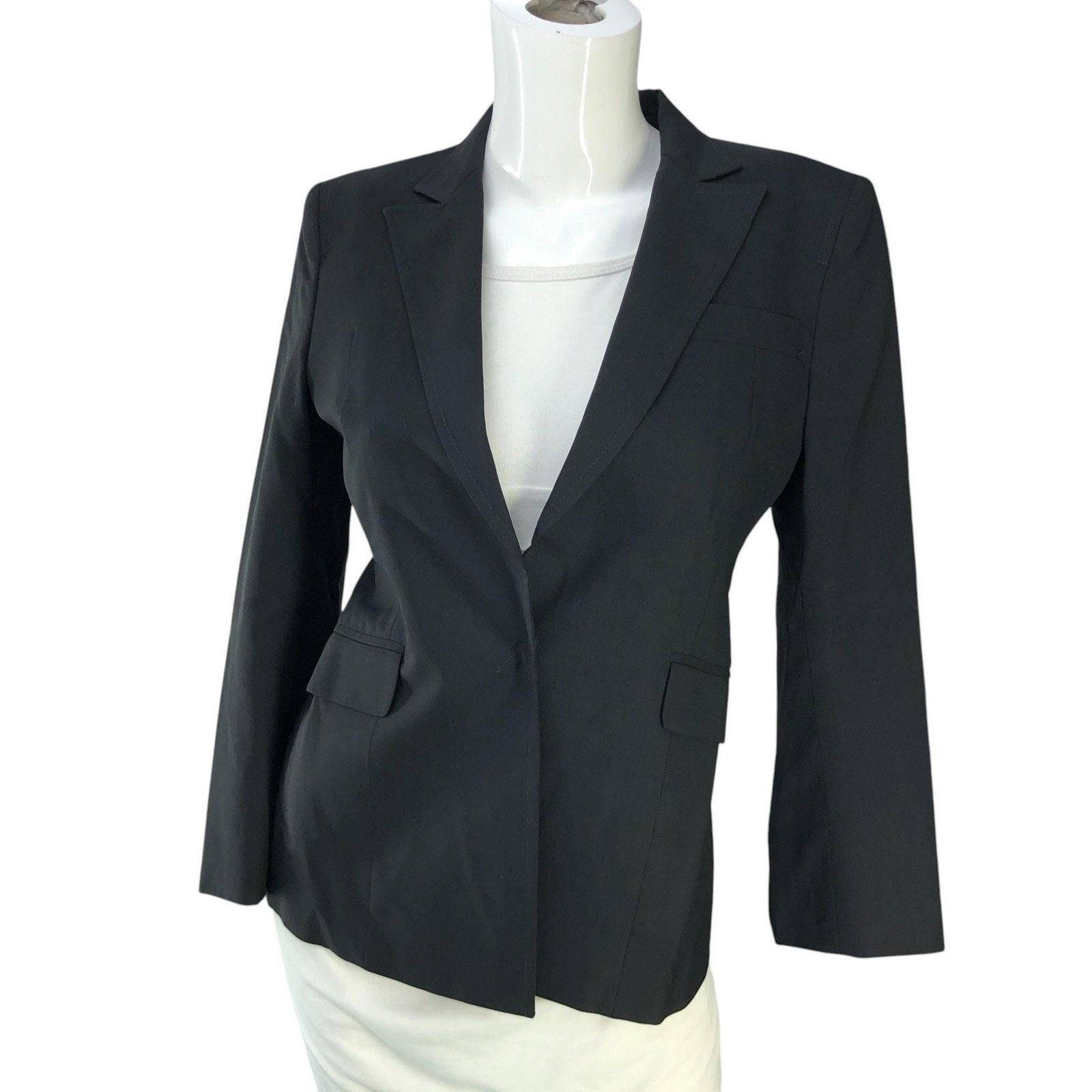 Costume National Costume National Blazer 40 Black Wool Tailored Italy Jacket Size S / US 4 / IT 40 - 13 Thumbnail