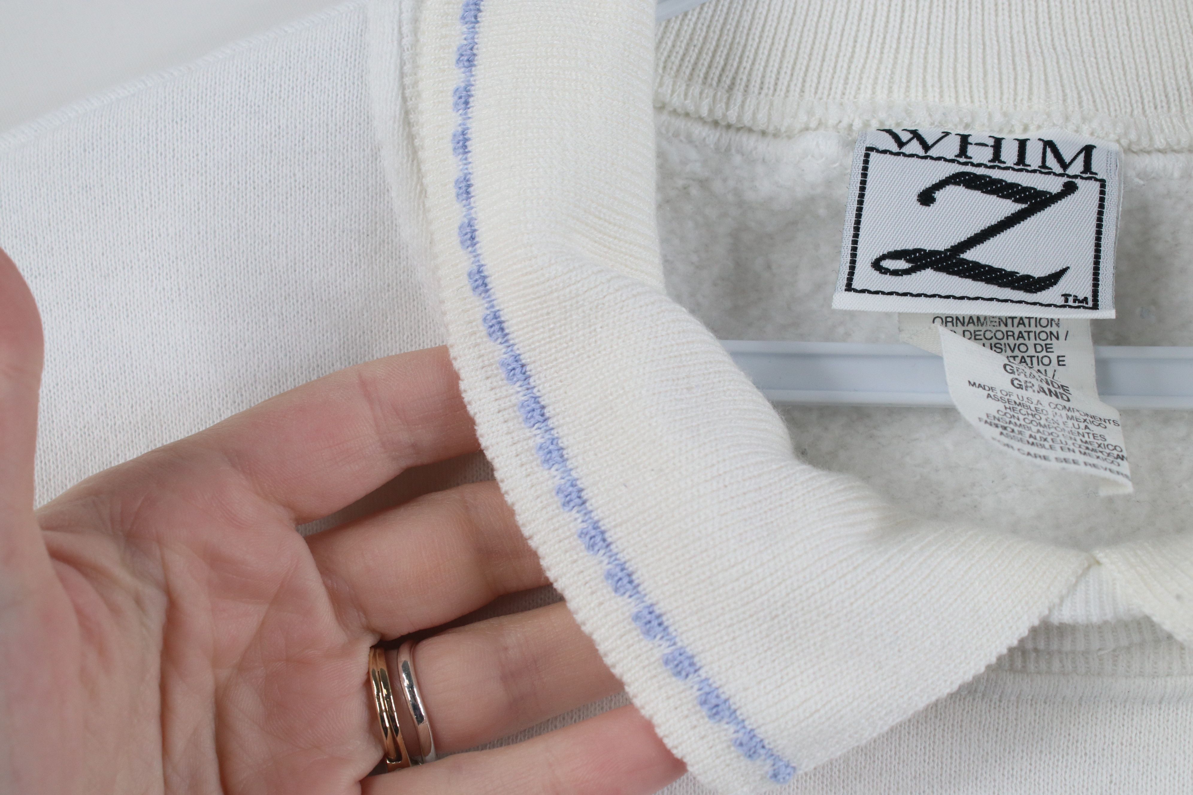 Vintage Vintage 90s Streetwear Bunny Rabbit Collared Sweatshirt Size L / US 10 / IT 46 - 6 Thumbnail