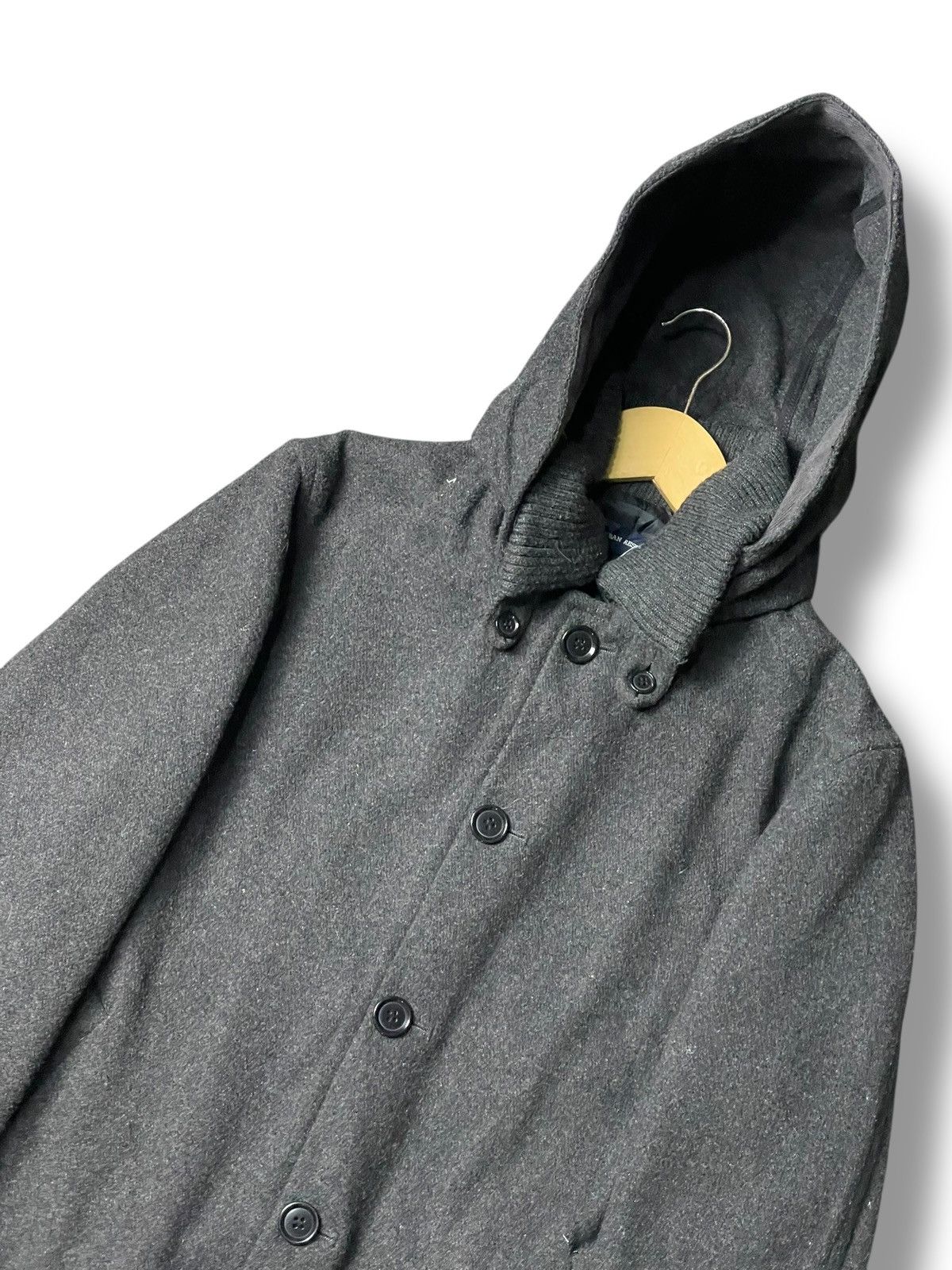 Japanese Brand × URBAN RESEARCH DOORS × Vintage Urban Research Wool Buttoned Hooded Jacket (109) Size US XXS / EU 40 - 2 Thumbnail