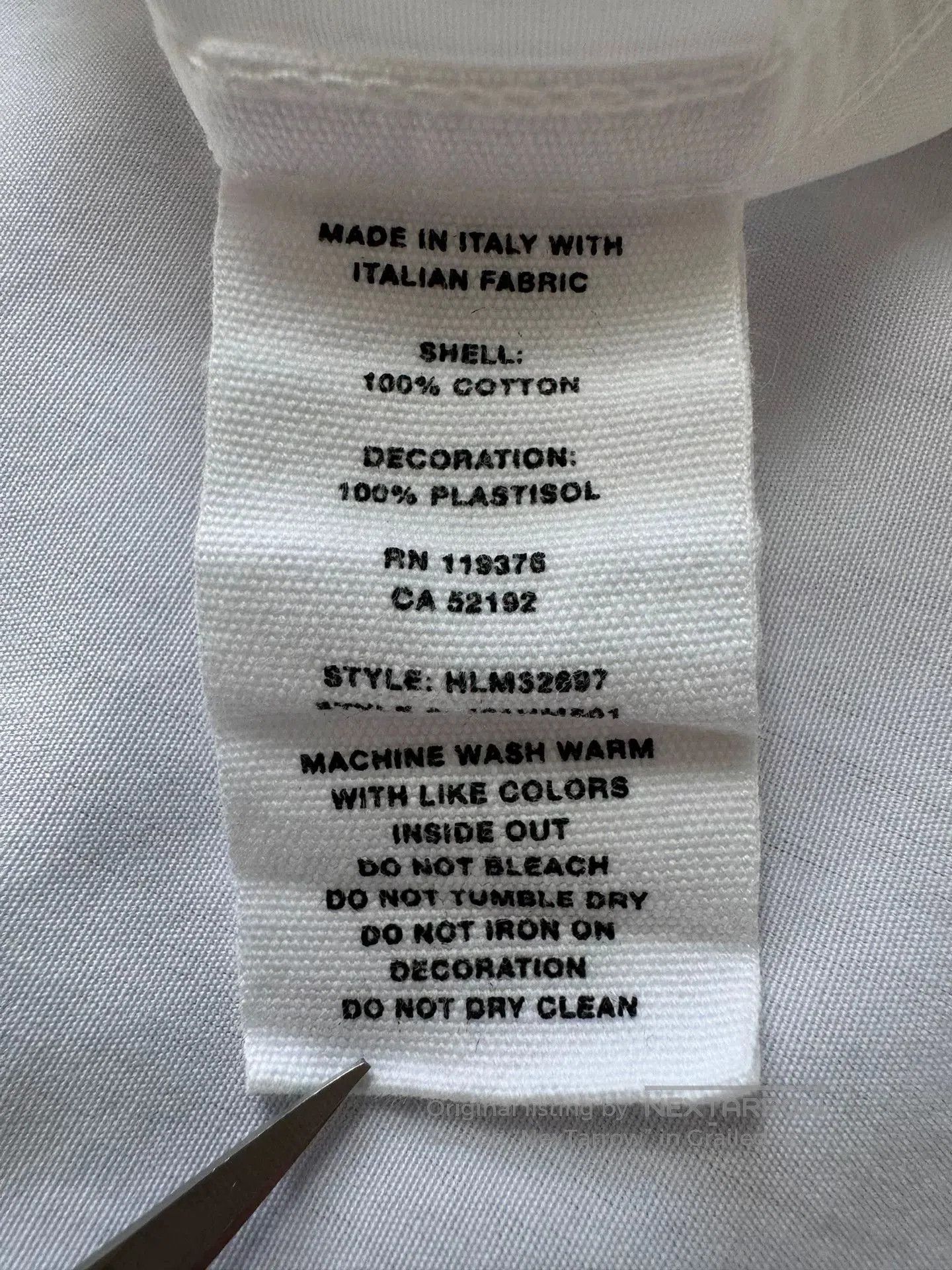 Helmut Lang Yellow Logo Shirt.