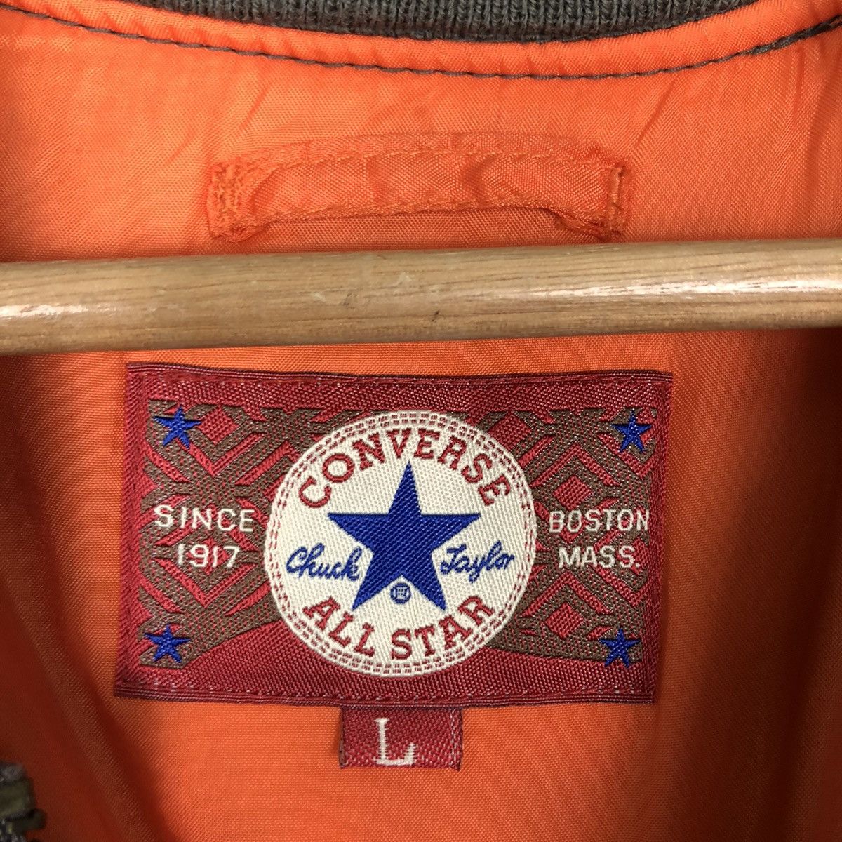 Converse 🔥90’s Riot Riot Converse All Star Boston Mass Bomber Jacket Size US L / EU 52-54 / 3 - 15 Thumbnail