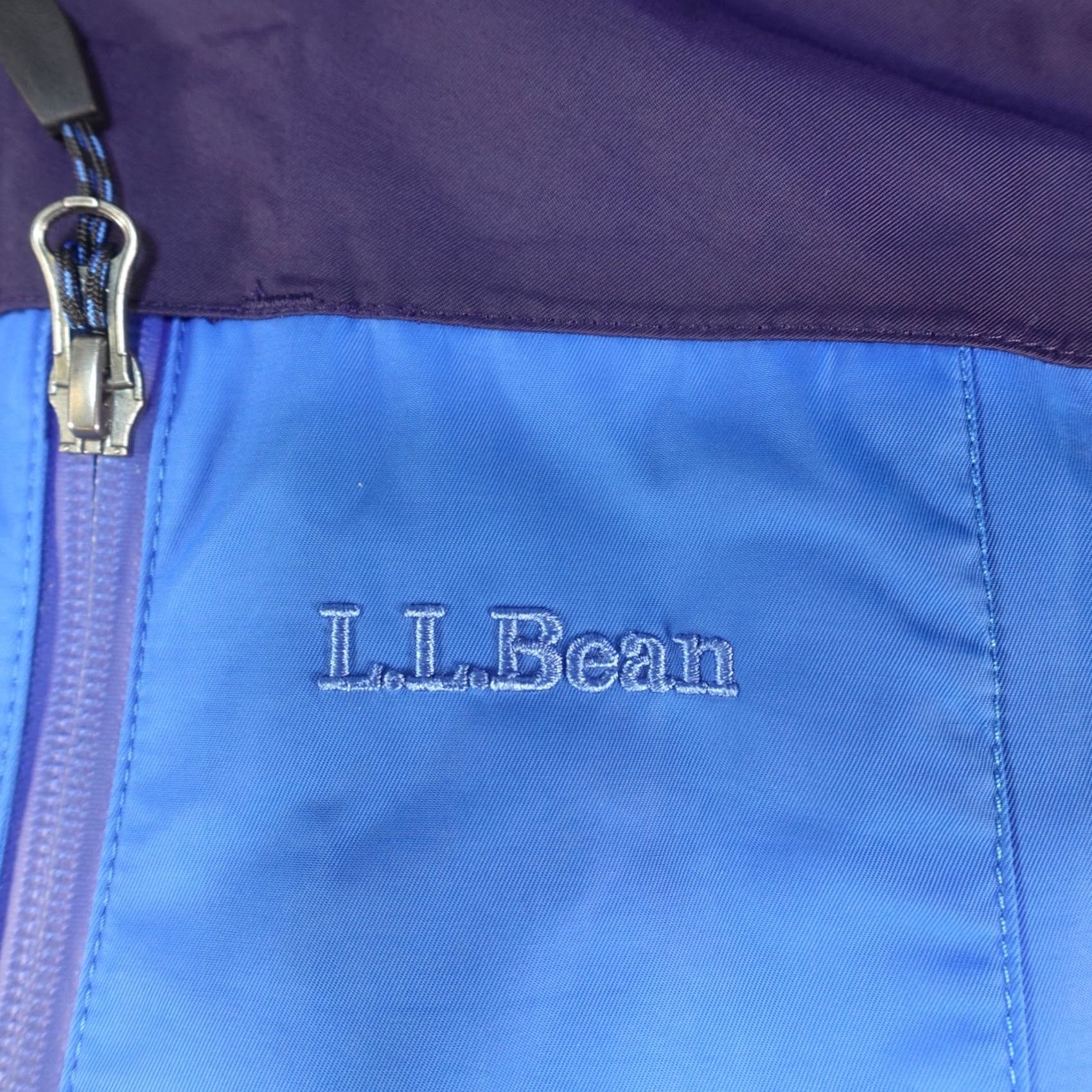 Vintage LL Bean Tek2 Jacket Mens M Blue Waterproof Hooded Insulated Parka Coat Zip Pockets Snow Winter Casual Travel Ski Hiking Night Outdoors Size US M / EU 48-50 / 2 - 2 Thumbnail