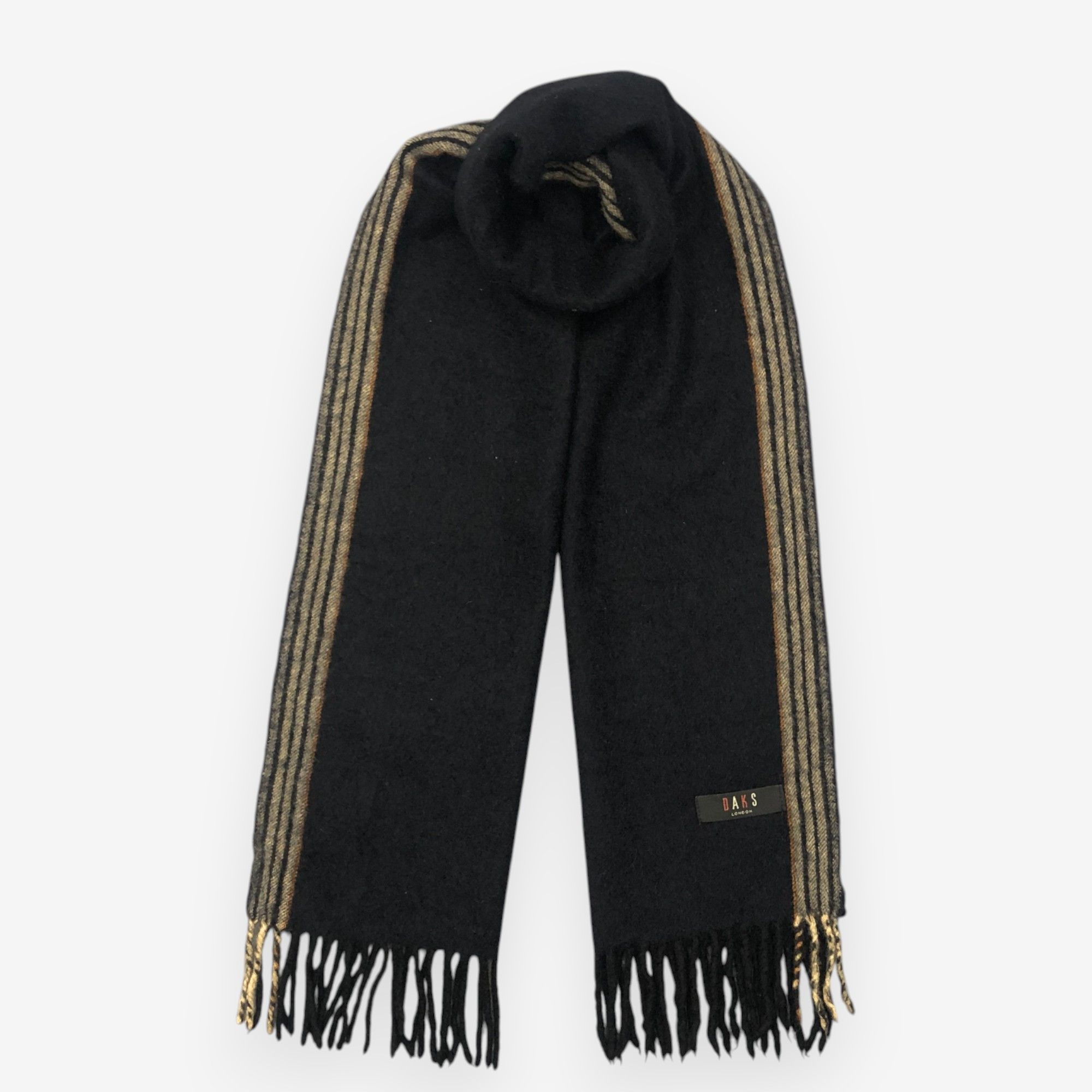 DAKS Vintage DAKS Scarf Muffler Wool Fringe Winter Scarves Size ONE SIZE - 1 Thumbnail