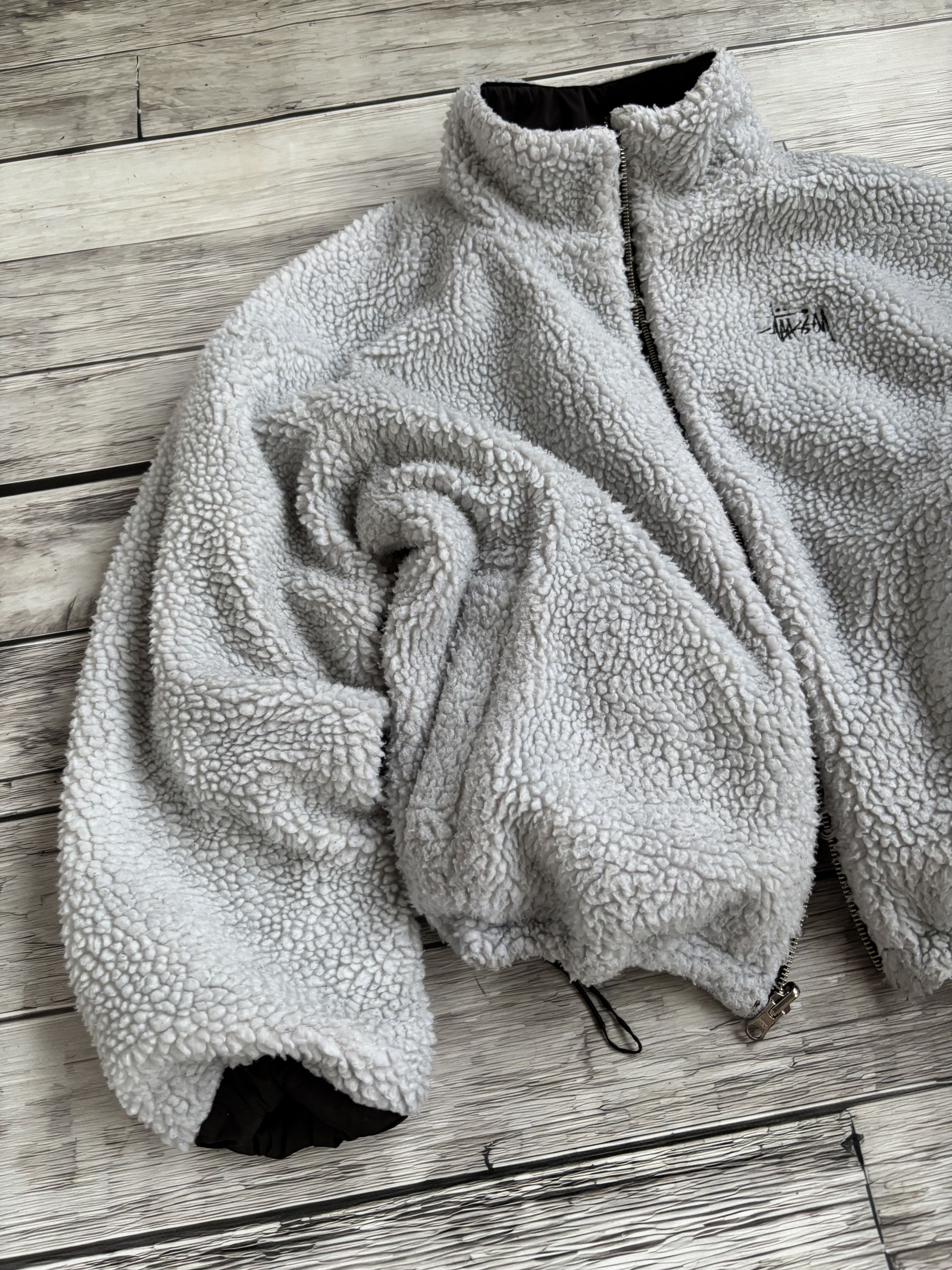 Stussy Vintage Stussy Sherpa Fleece Revirsble Steetwear 90s Size US M / EU 48-50 / 2 - 4 Thumbnail