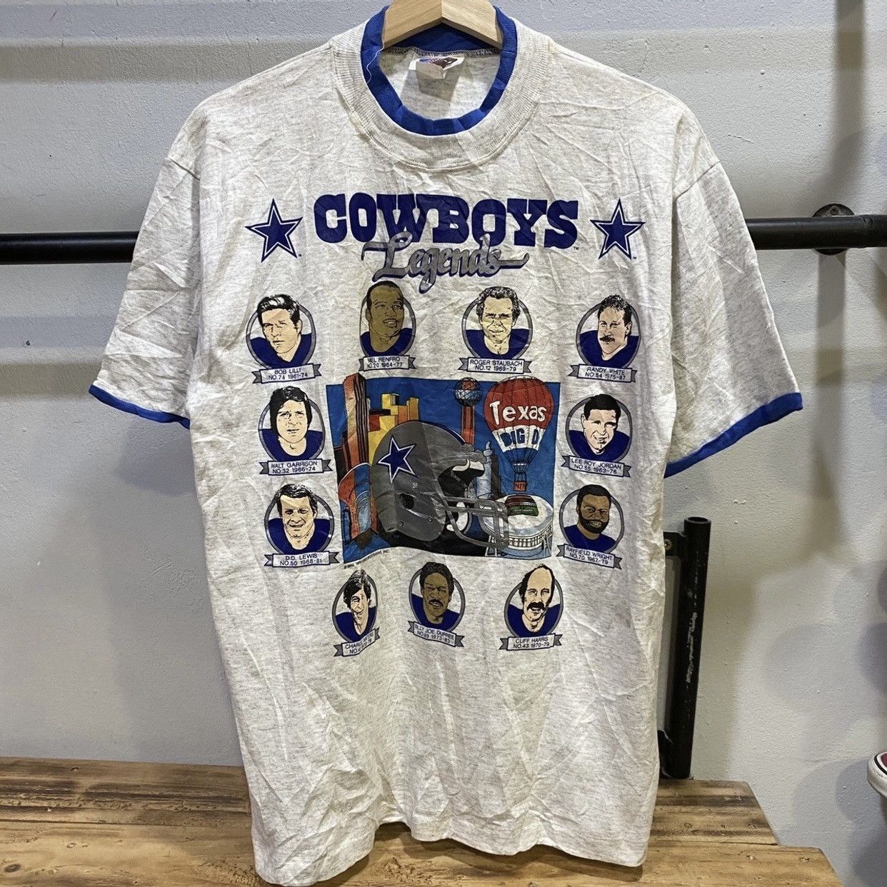 NFL × Vintage Vtg 1990 Dallas Cowboys Legends NFL single stitch Tshirt Size US M / EU 48-50 / 2 - 1 Thumbnail
