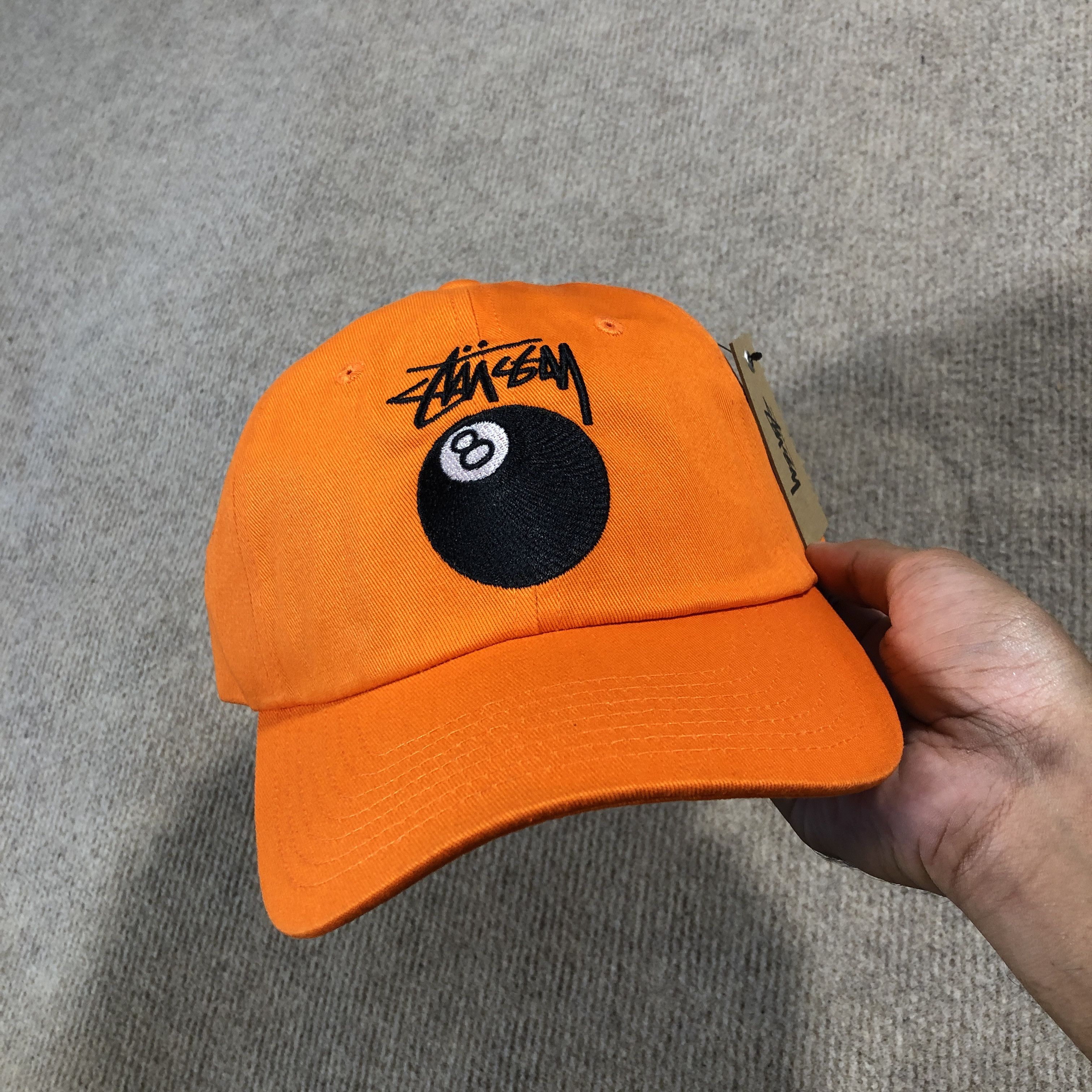 Stussy STUSSY 🎱-BALL CAP HAT ORANGE Size ONE SIZE - 2 Thumbnail