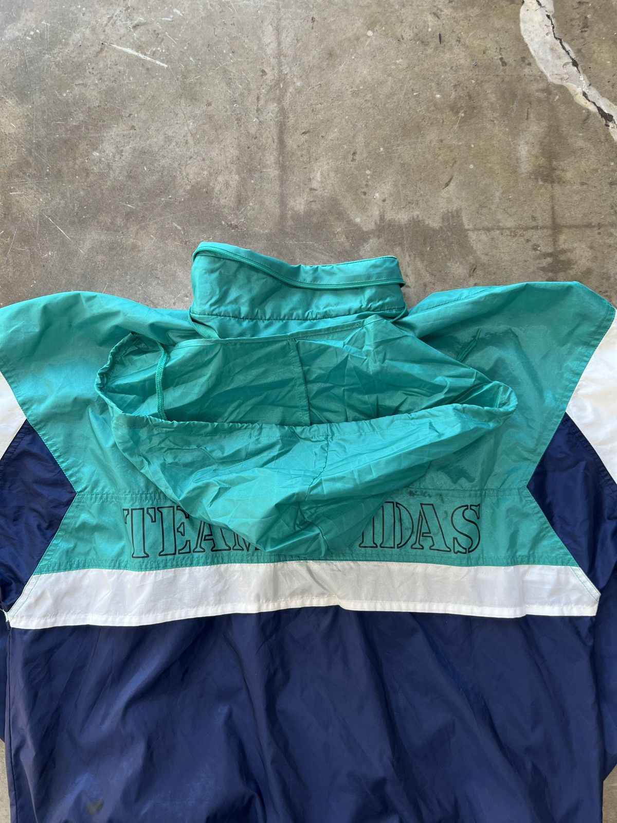 Adidas × Vintage Vintage Team Adidas Zip Up Windbreaker Sz. XL Size US XL / EU 56 / 4 - 9 Thumbnail