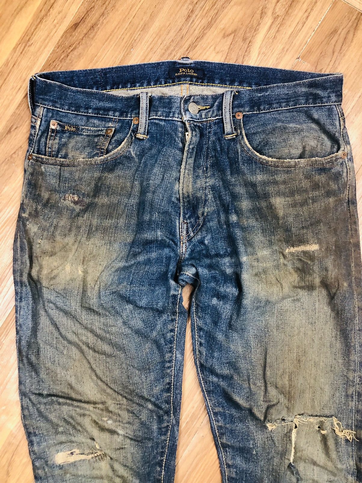 Polo Ralph Lauren Polo Ralph Lauren The Sullivan Slim Distressed Denim (37) Size US 30 / EU 46 - 3 Thumbnail