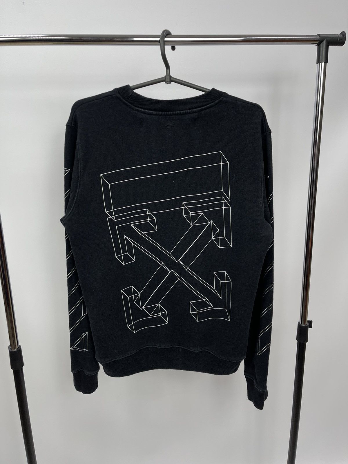 Off-White Off-White Sweatshirt Size S Black Big Logo Size US S / EU 44-46 / 1 - 1 Thumbnail