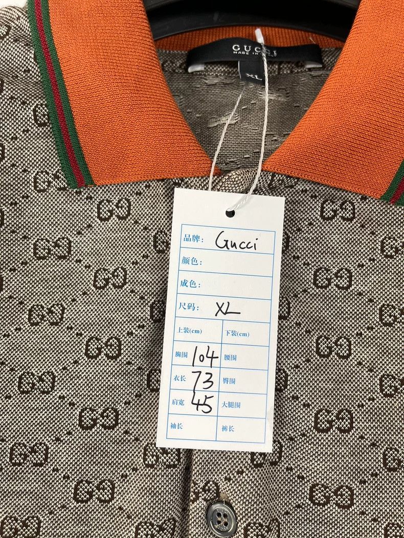 Gucci Gucci Full printed Logo short-sleeved Polo shirt 2502-Nexta Size US XL / EU 56 / 4 - 3 Thumbnail