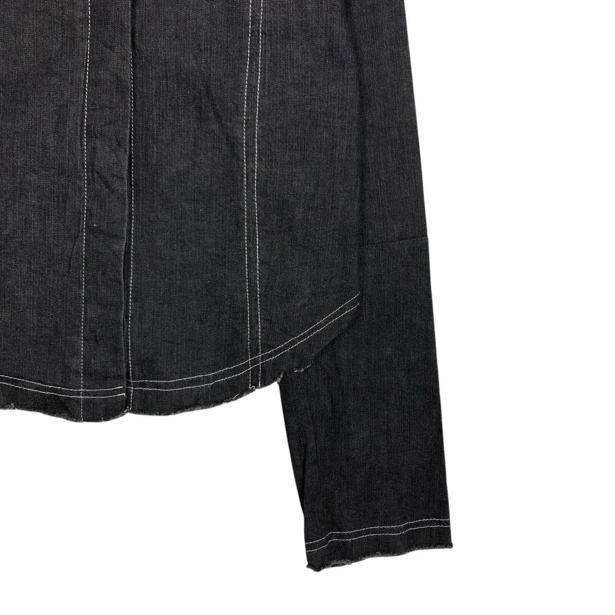 Japanese Brand 🔥VINTAGE CROPPED DENIM BIKER JACKET CARLOPIK ISSEY MIYAKE Size M / US 6-8 / IT 42-44 - 7 Thumbnail