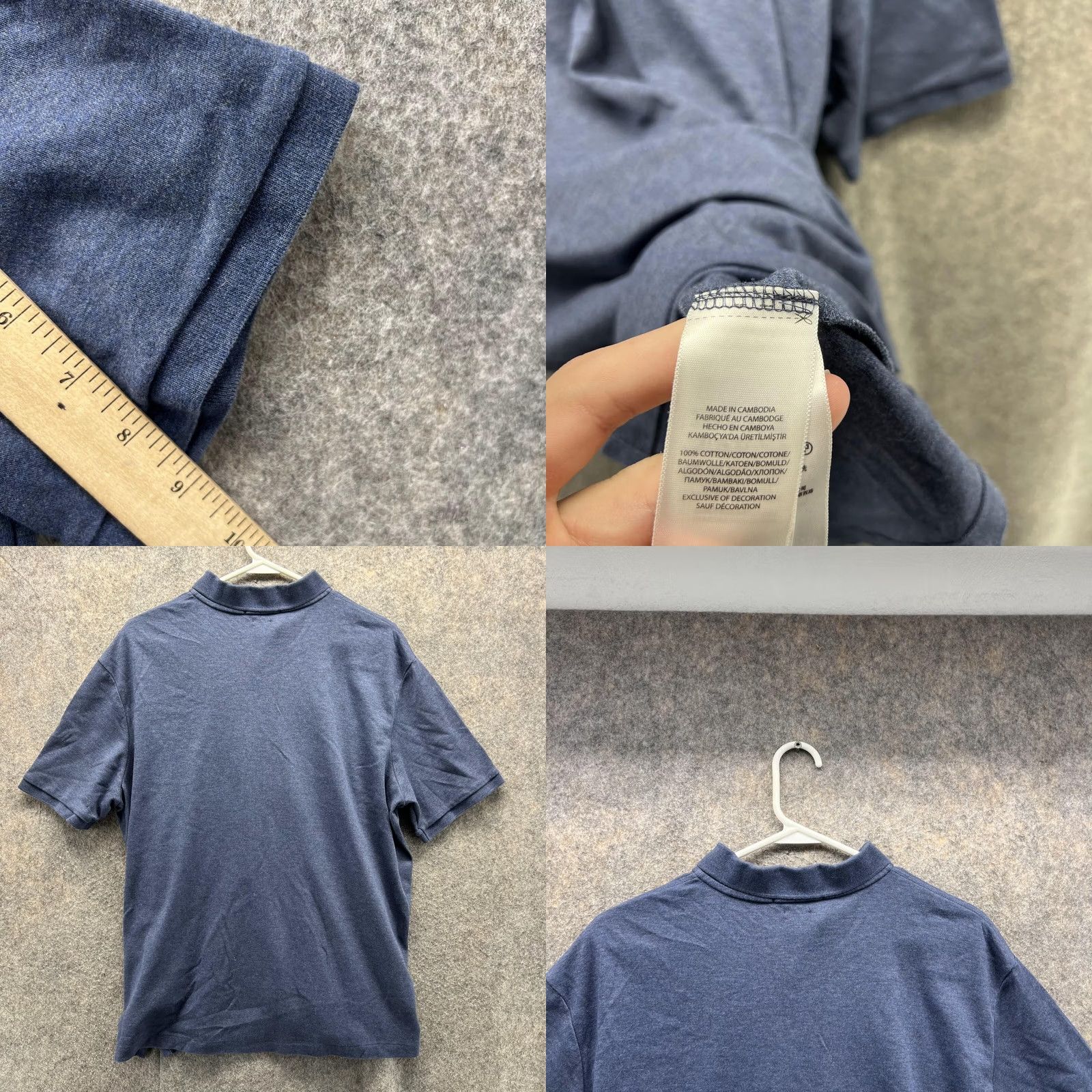 Polo Ralph Lauren Ralph Lauren Polo Shirt Men Large Heather Blue Classic fit Preppy Casual Pony Shirt Size US L / EU 52-54 / 3 - 8 Thumbnail
