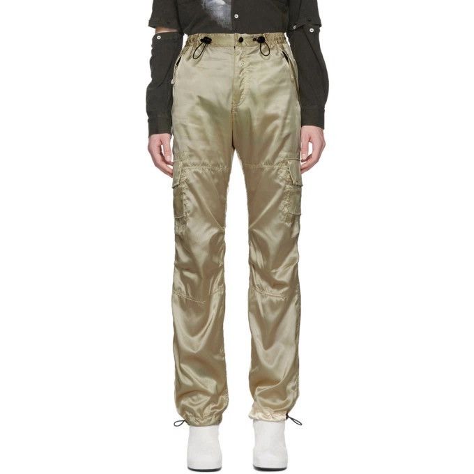 Ottolinger Satin Nylon Tan Cargo Pants Size US 30 / EU 46 - 2 Thumbnail