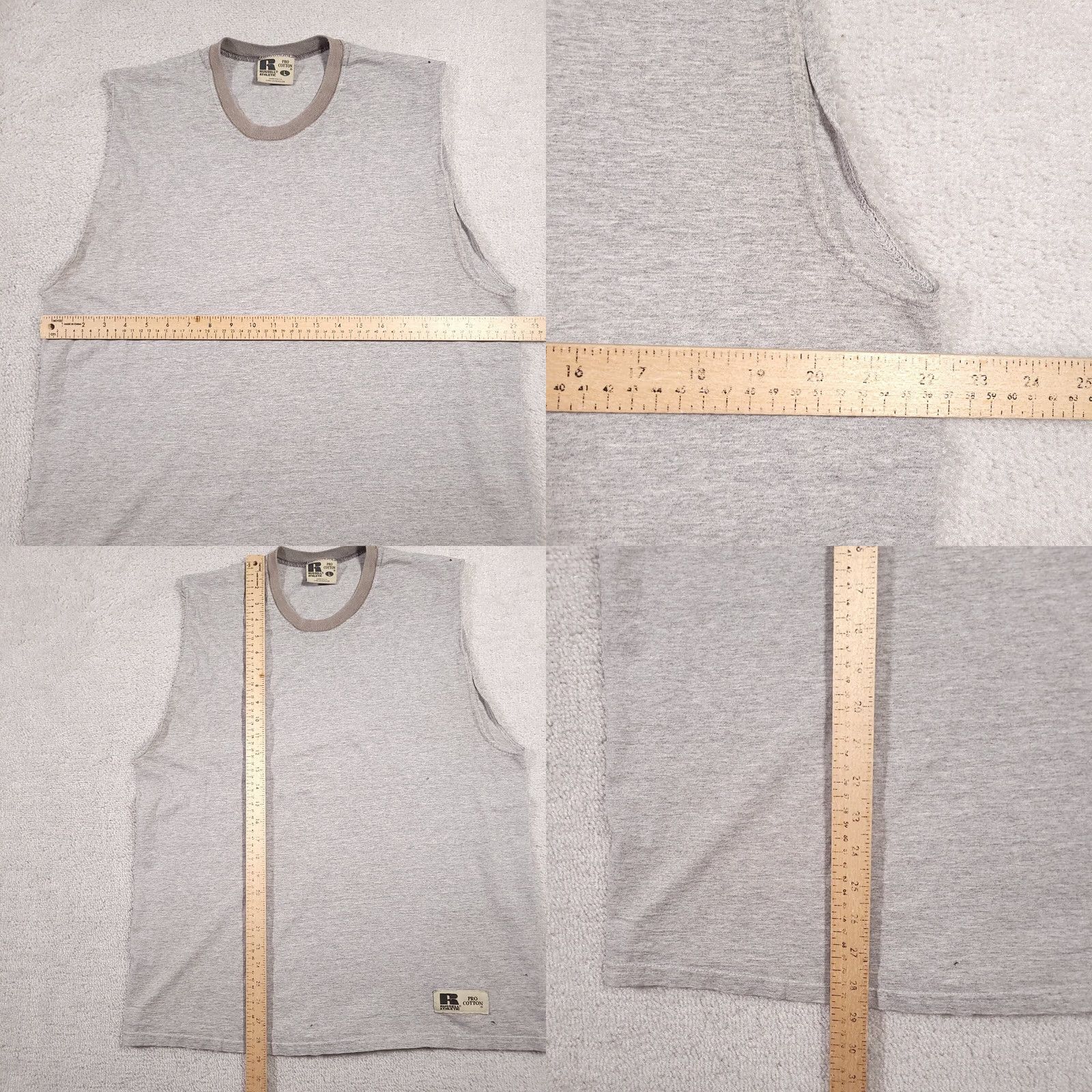 Russell Athletic VINTAGE Russell Athletic Tank Shirt Mens Large 90s Made In USA Pro Cotton Grunge Size US L / EU 52-54 / 3 - 9 Thumbnail