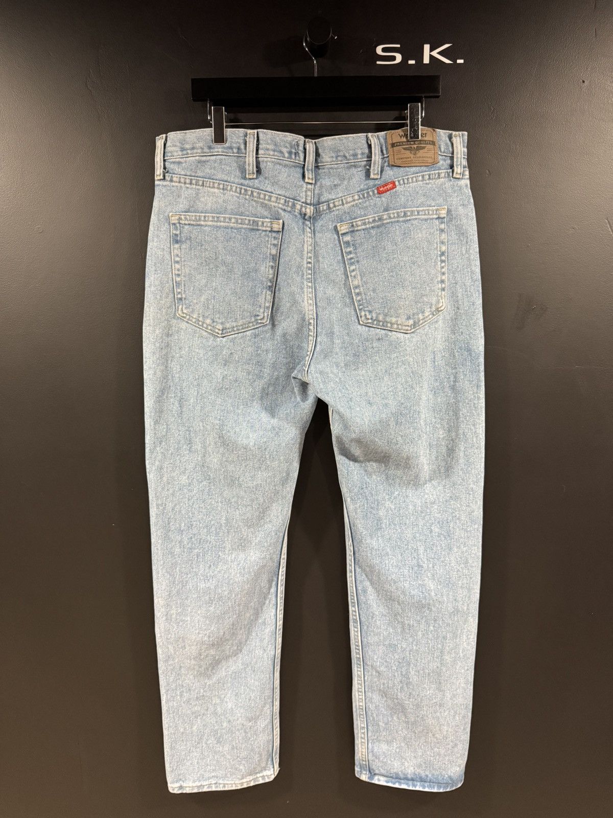 Wrangler 90s / 00s Vintage Wrangler Faded Stone Wash Denim Jeans 36 Size US 36 / EU 52 - 5 Thumbnail