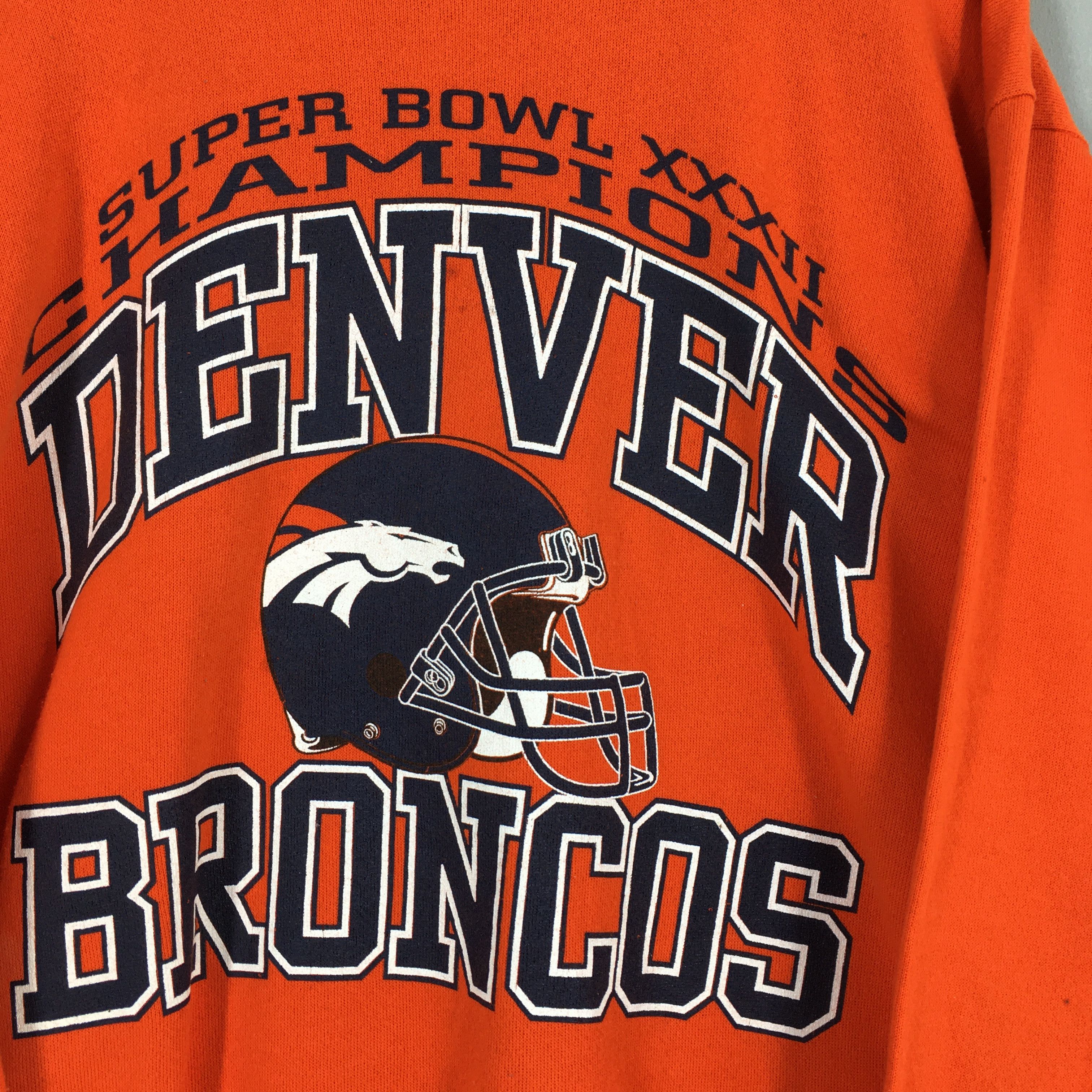 NFL Vintage Denver Broncos Rugby NFL Orange Sweatshirt Large Size US L / EU 52-54 / 3 - 8 Thumbnail