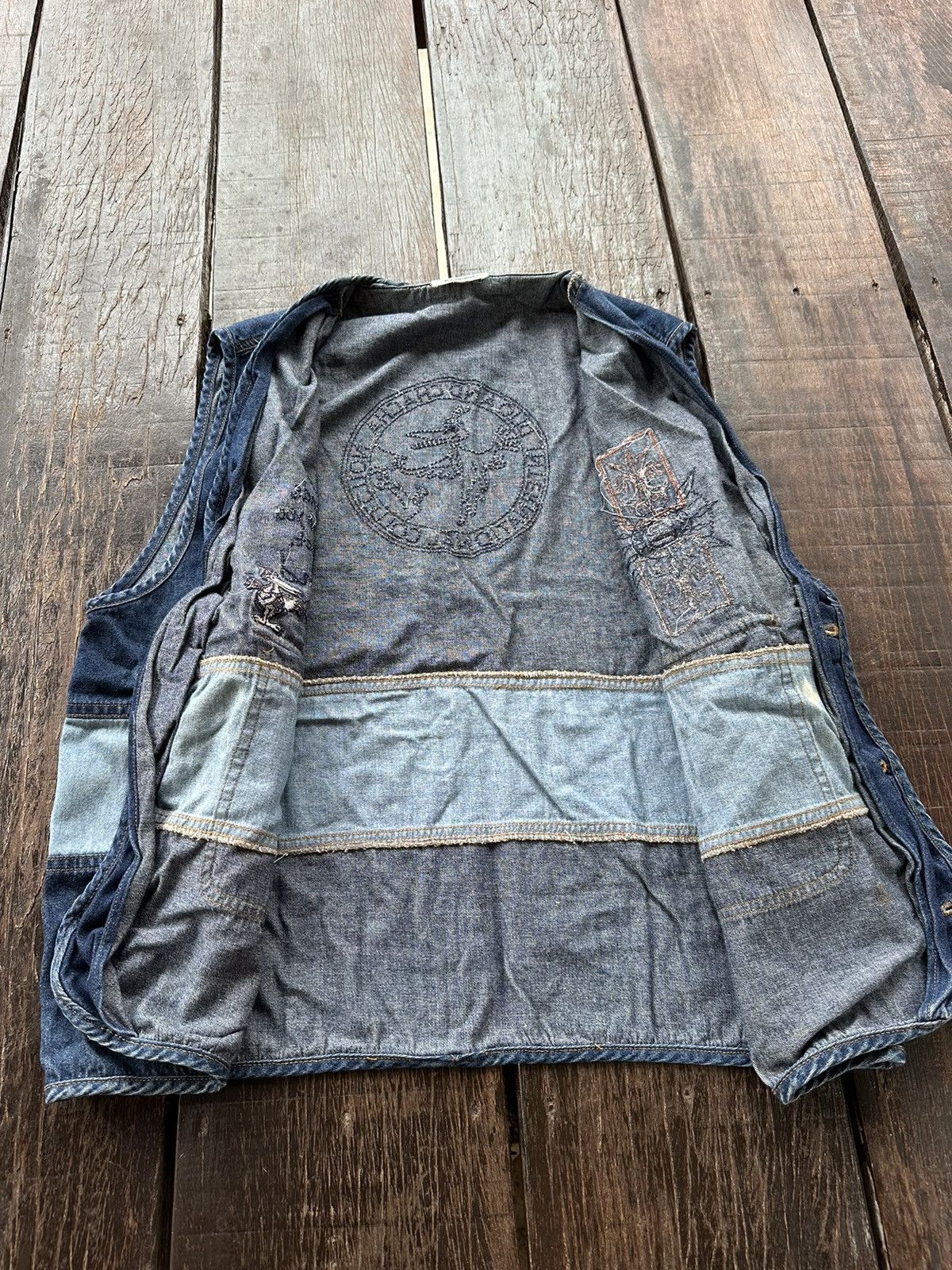 Vintage Vintage Dijo And ChaCha Denim Vest Size US L / EU 52-54 / 3 - 7 Thumbnail