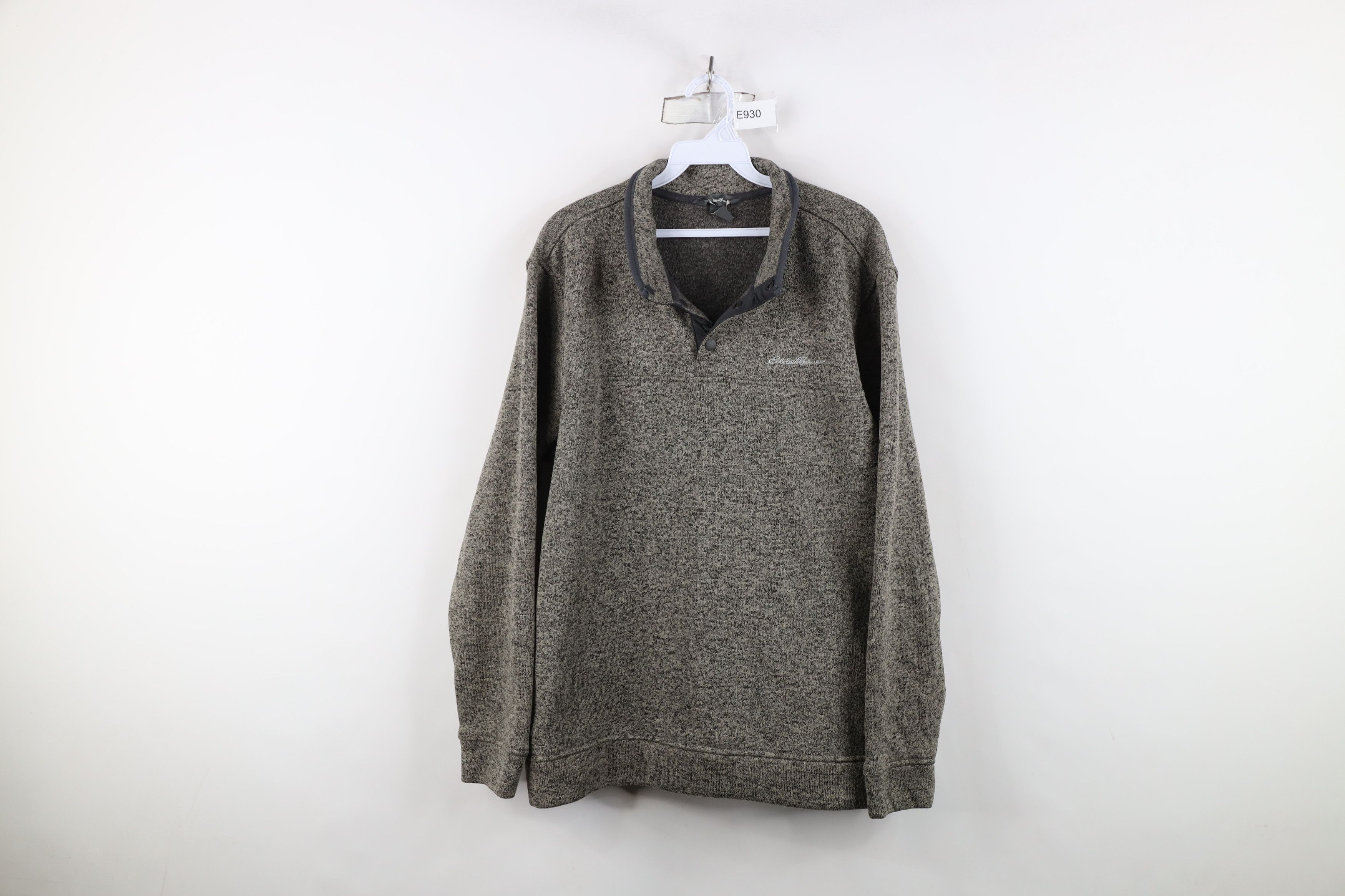 Eddie Bauer Vintage Y2K Eddie Bauer Button Knit Fleece Pullover Sweater Size US XL / EU 56 / 4 - 1 Thumbnail