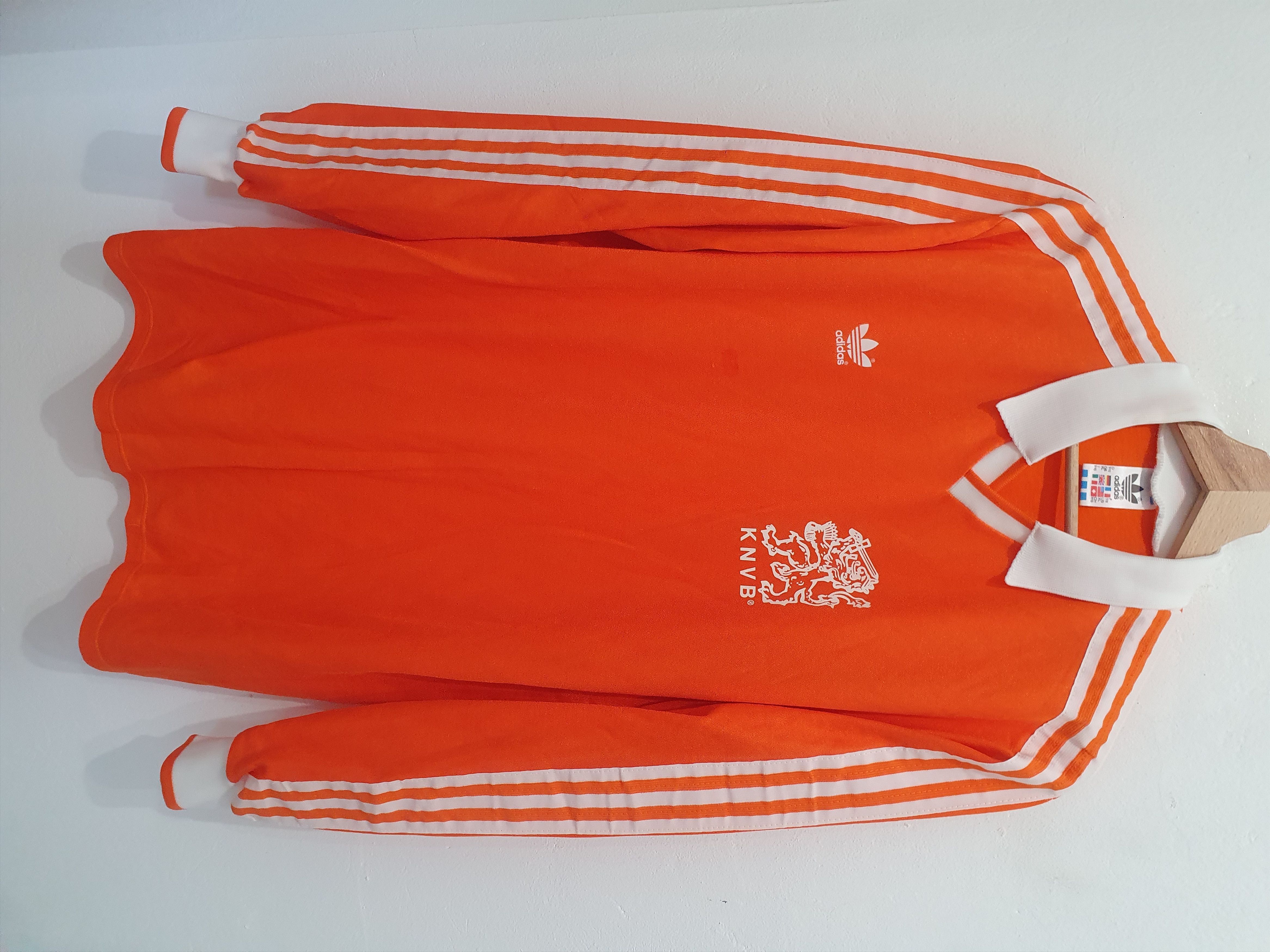 image of Netherland Holland 1986 1988 Size XL Adidas Longsleeve in Orange, Men's