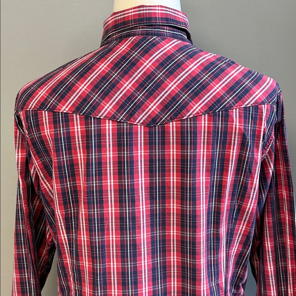 True Religion True Religion Plaid Western Shirt XL 100% Cotton Size US XL / EU 56 / 4 - 5 Thumbnail