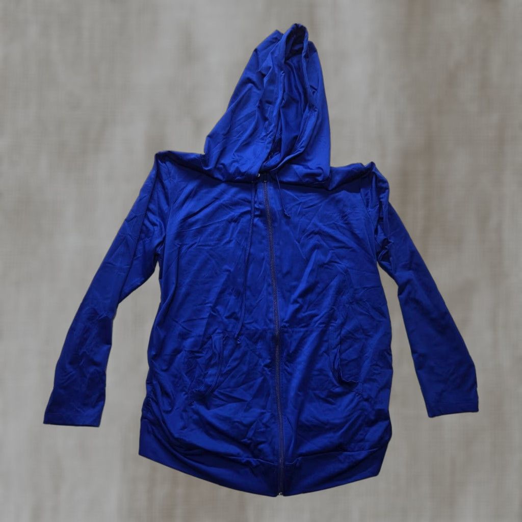 Vintage Planet Motherhood Blue Hoodie Sweater Maternity Women L Long Sleeve Size L / US 10 / IT 46 - 1 Thumbnail
