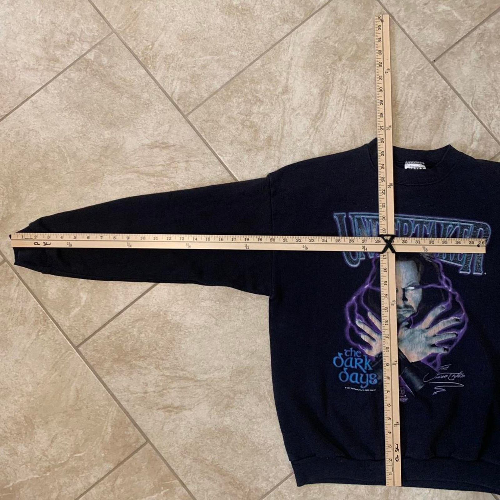 Tultex Vintage 90s Undertaker WWF crewneck Size US L / EU 52-54 / 3 - 7 Thumbnail