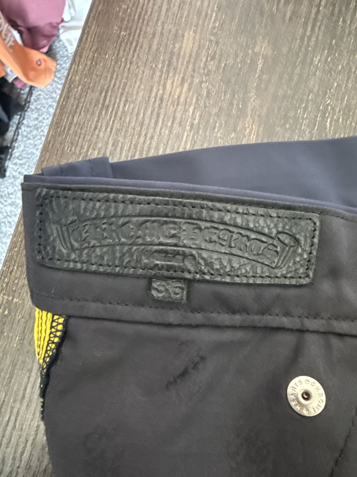 Chrome Hearts Chrome Hearts Half Leather Half Nylon Shorts Size US 36 / EU 52 - 3 Thumbnail