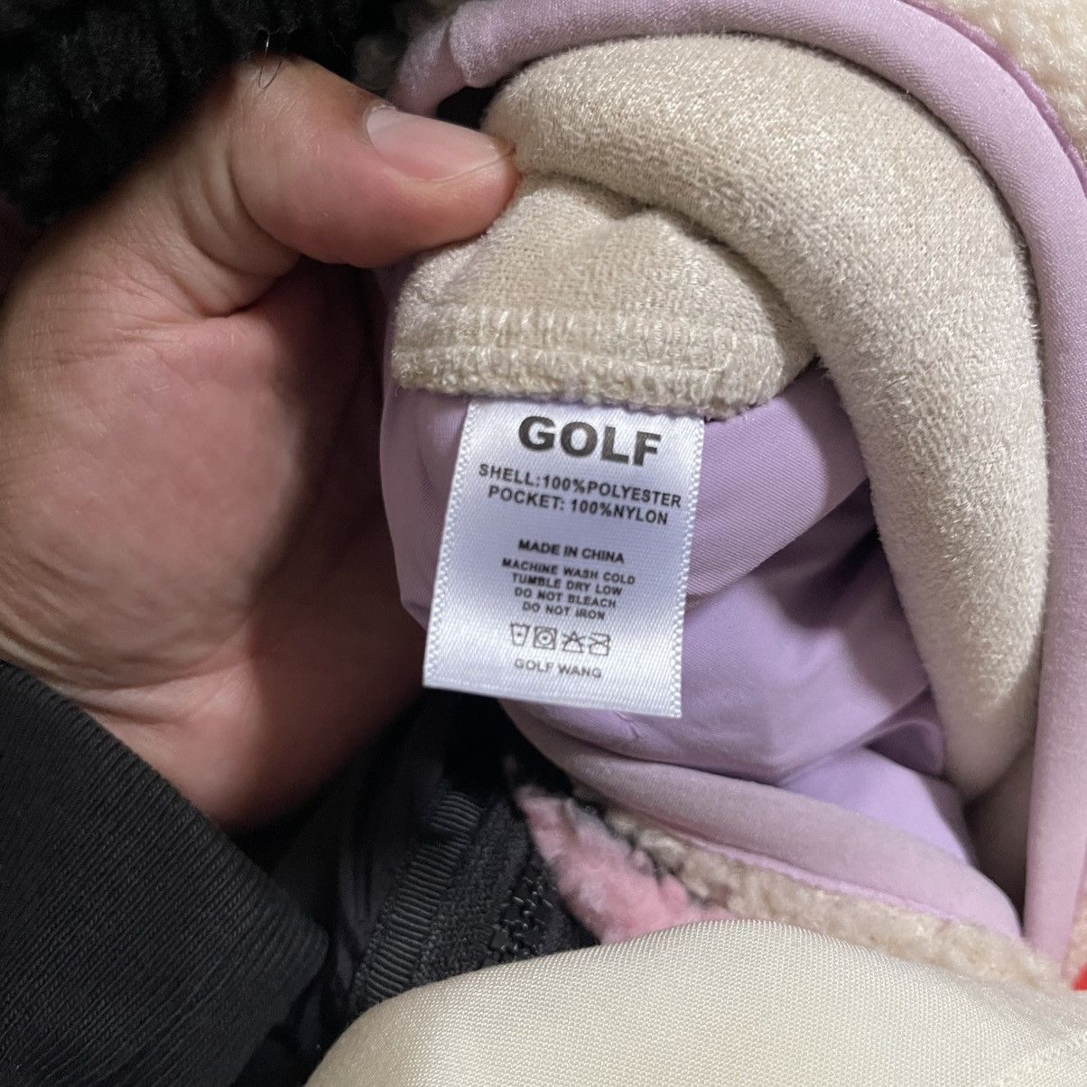 Golf Wang Purple and beige sherpa jacket Size US M / EU 48-50 / 2 - 5 Thumbnail