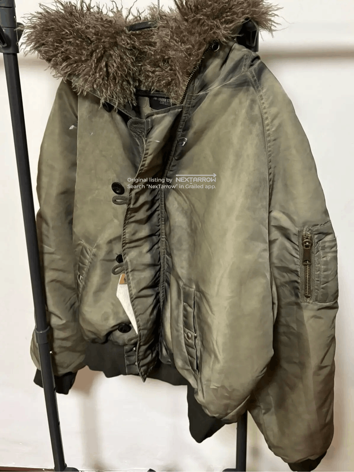 No Faith Studios NO FAITH STUDIOS “USED BEIGE” ASTRO FUR BOMBER