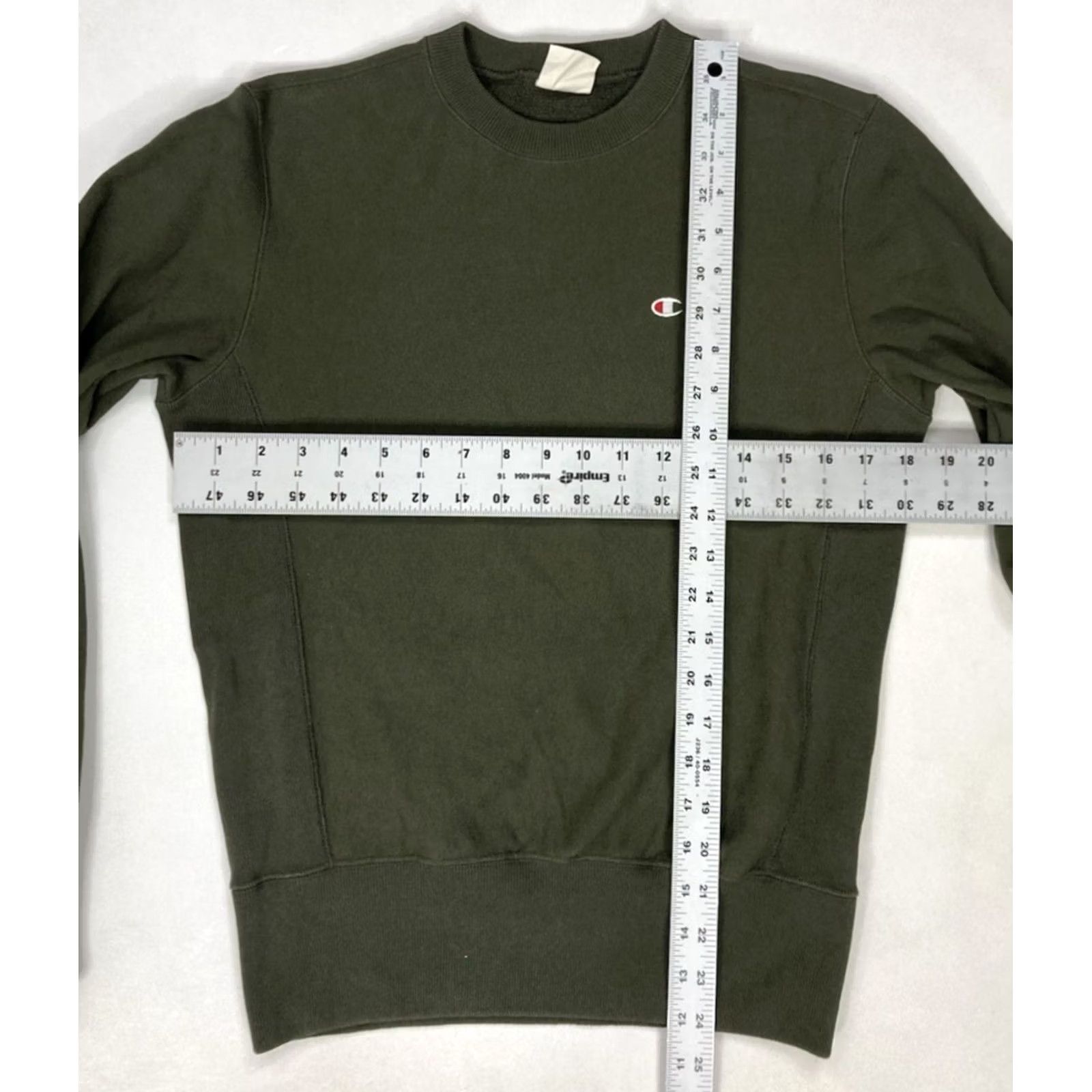 Champion VINTAGE Champion Reverse Weave Sweatshirt Women Small Olive Green Size S / US 4 / IT 40 - 5 Thumbnail