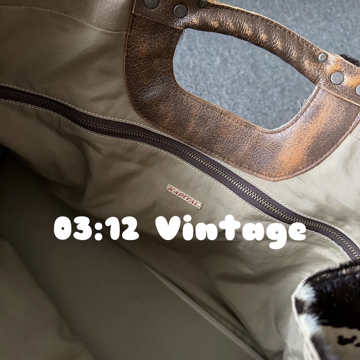 Kapital Vintage Kapital Cowhide Tote Size ONE SIZE - 5 Thumbnail