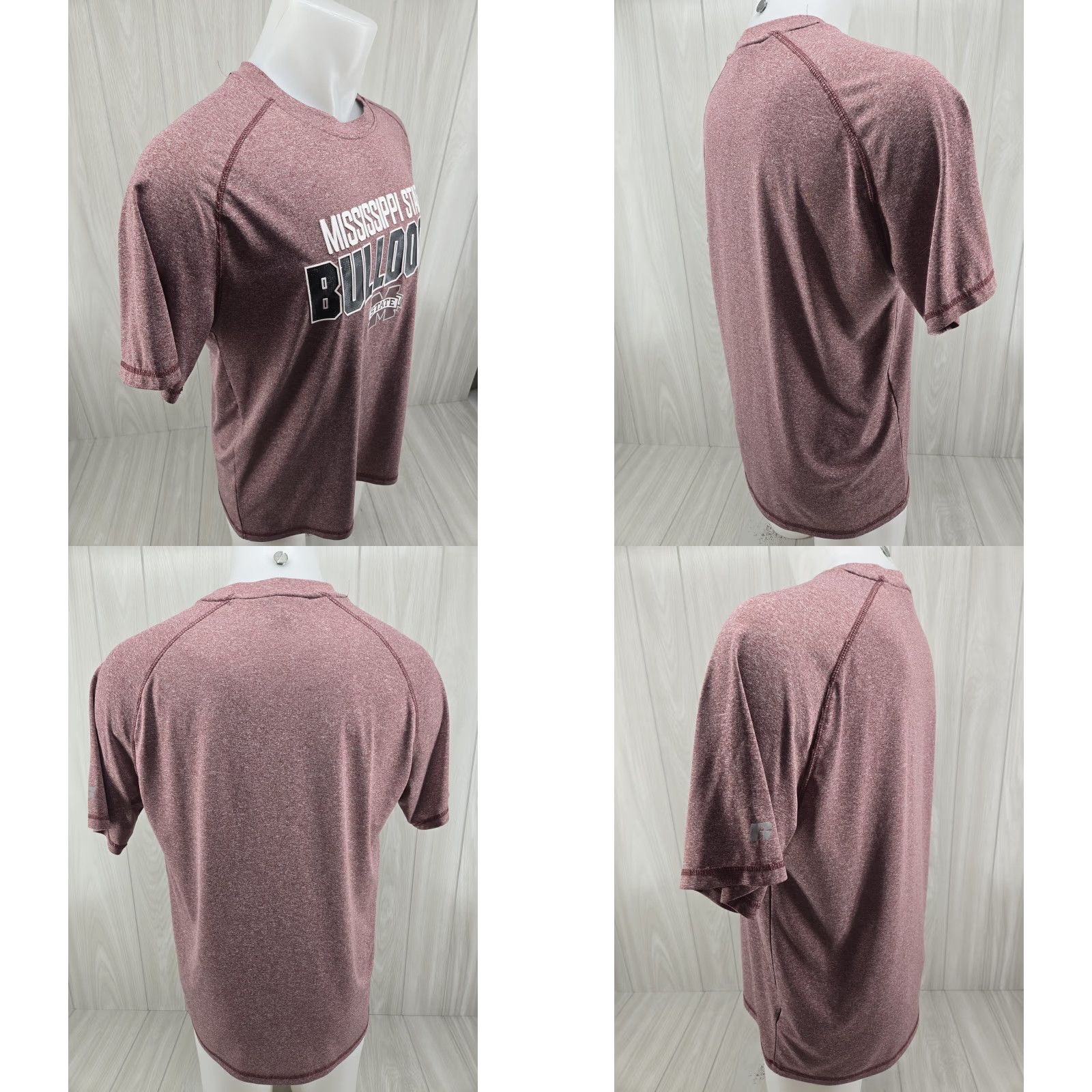 Vintage VINTAGE Mississippi State College Large Red T-Shirt Raised Letters Russell Men L Red Graphic Print College 90s Mens Size US L / EU 52-54 / 3 - 8 Thumbnail