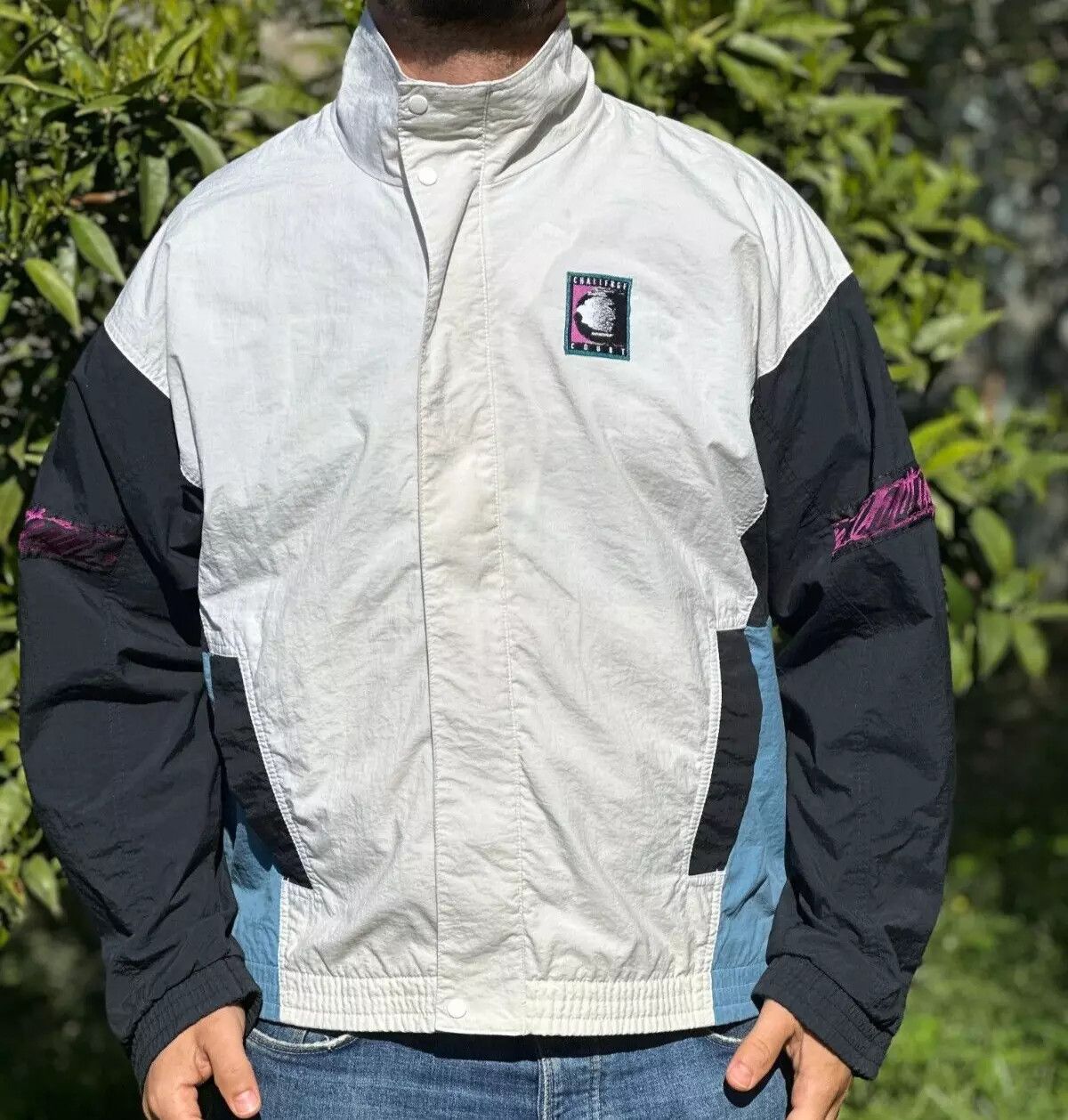 Nike Archive 90's Nike Challenge Court Windbreaker Size L Swoosh Size US L / EU 52-54 / 3 - 15 Thumbnail