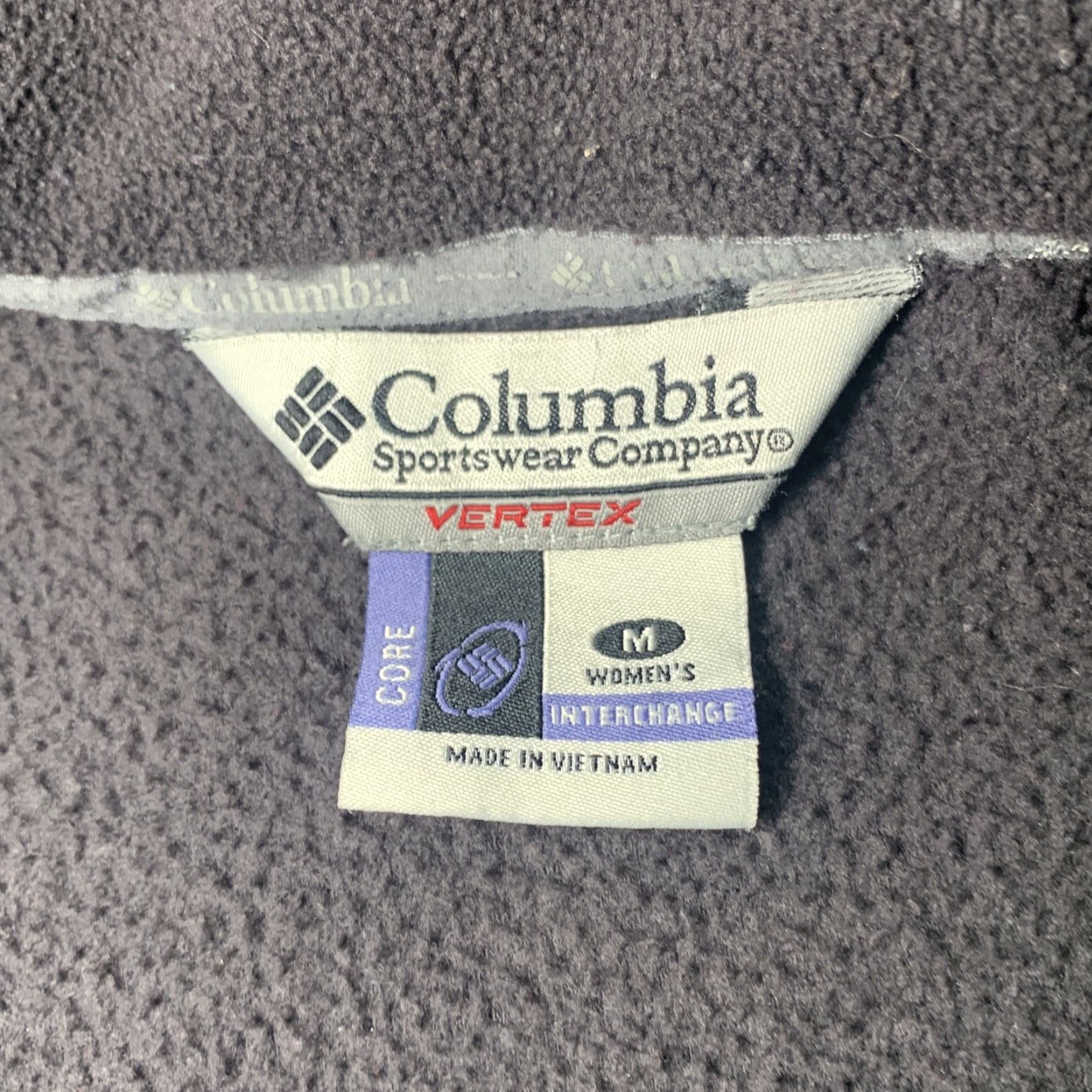 Vintage Columbia Vertex Core Interchange Fleece Women Jacket Black Medium Pit Zippers Jacket Women Black Medium Zip Pockets Full Zip Slim Fit Regular Size M / US 6-8 / IT 42-44 - 5 Thumbnail