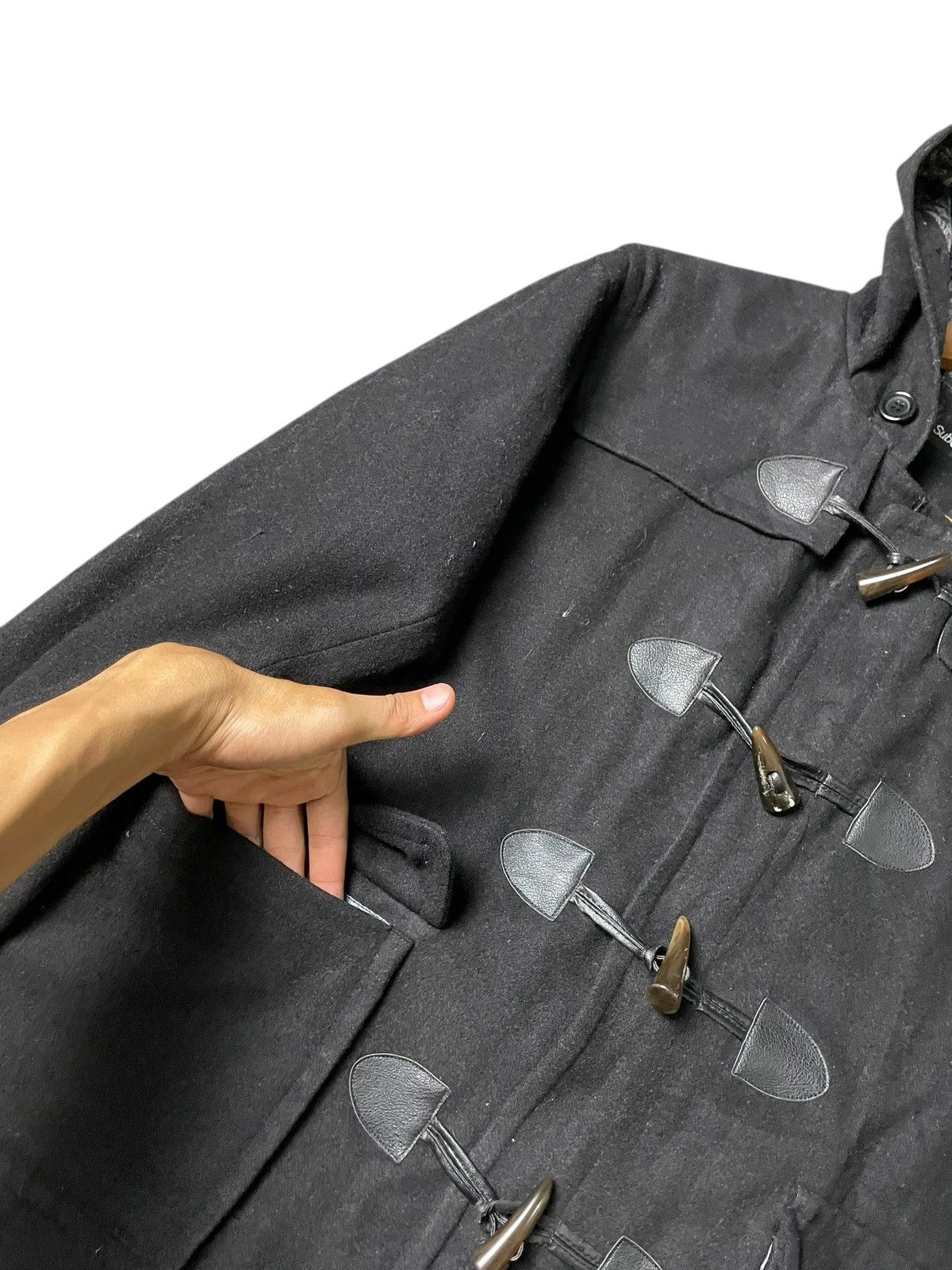 Japanese Brand × Vintage SUBCIETY Brand Wool Duffle Hooded Jacket (110) Size US XL / EU 56 / 4 - 4 Thumbnail