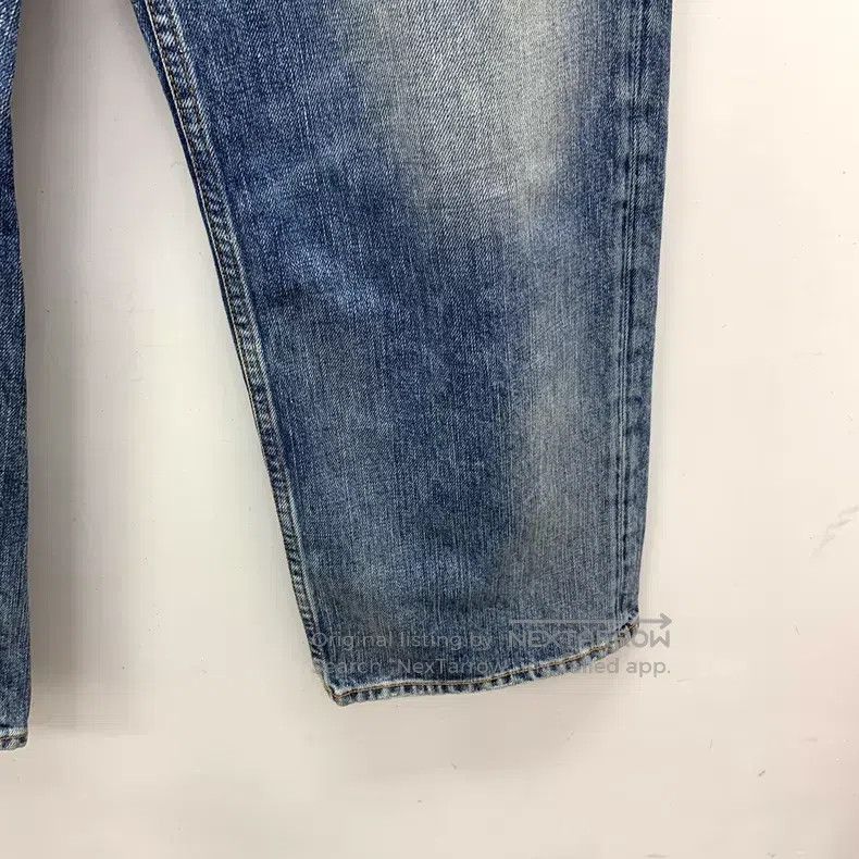 Acne Studios Acne Studios Blue washed destroyed denim wide-leg trousers Size US 30 / EU 46 - 5 Thumbnail