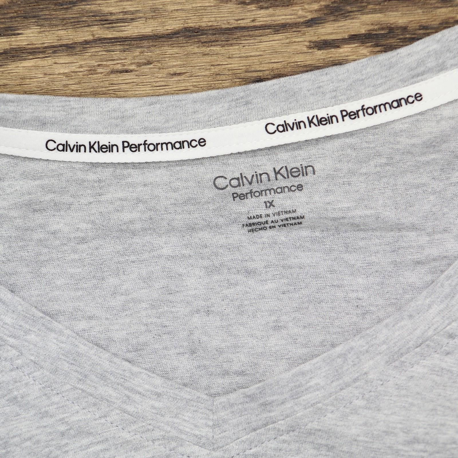 Calvin Klein Calvin Klein Logo Graphic T-shirt Tee Heather Gray 1x Size XL / US 12-14 / IT 48-50 - 3 Thumbnail