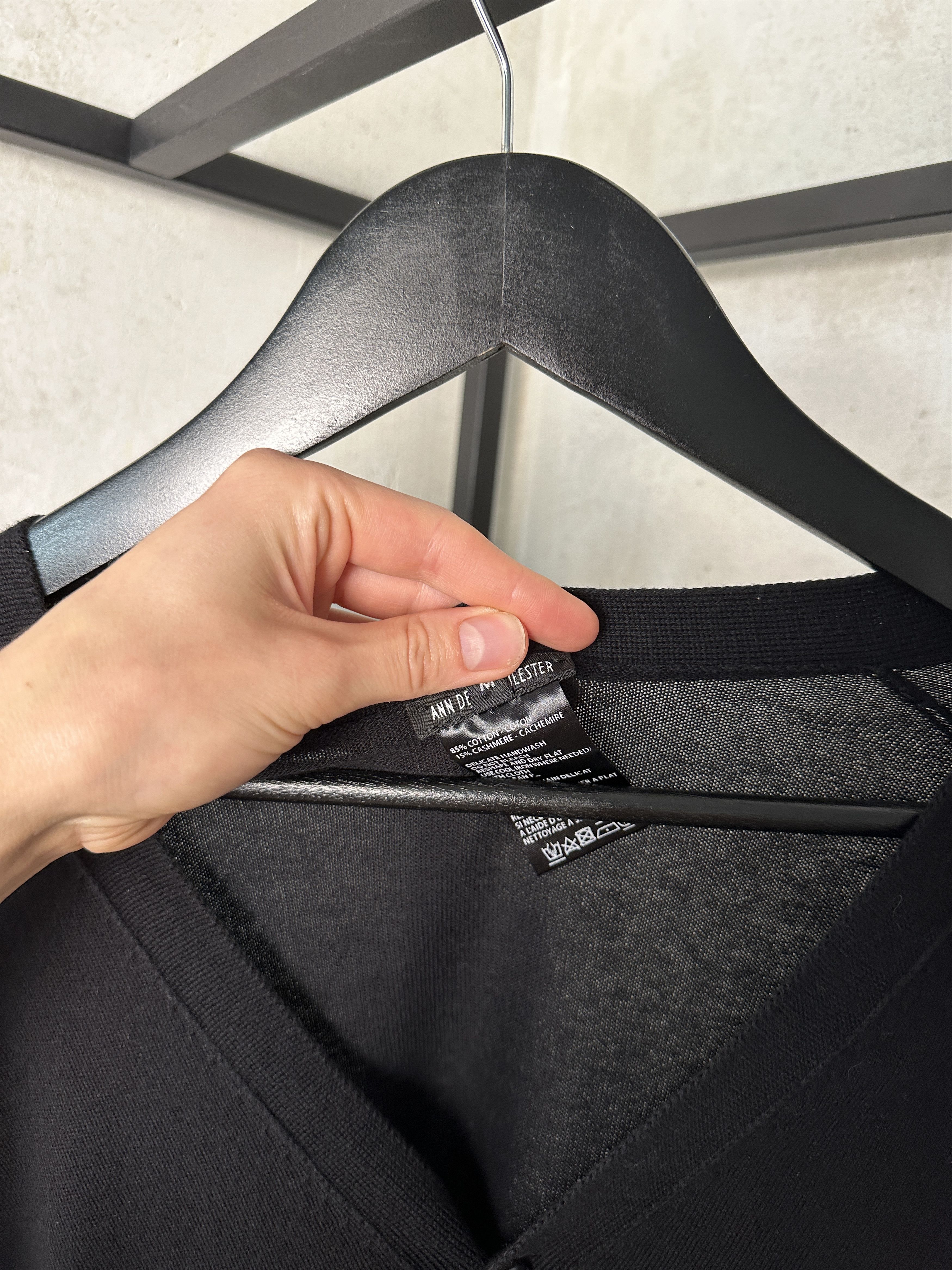 Ann Demeulemeester Ann Demeulemeester Black Cardigan Size XS / US 0-2 / IT 36-38 - 5 Thumbnail