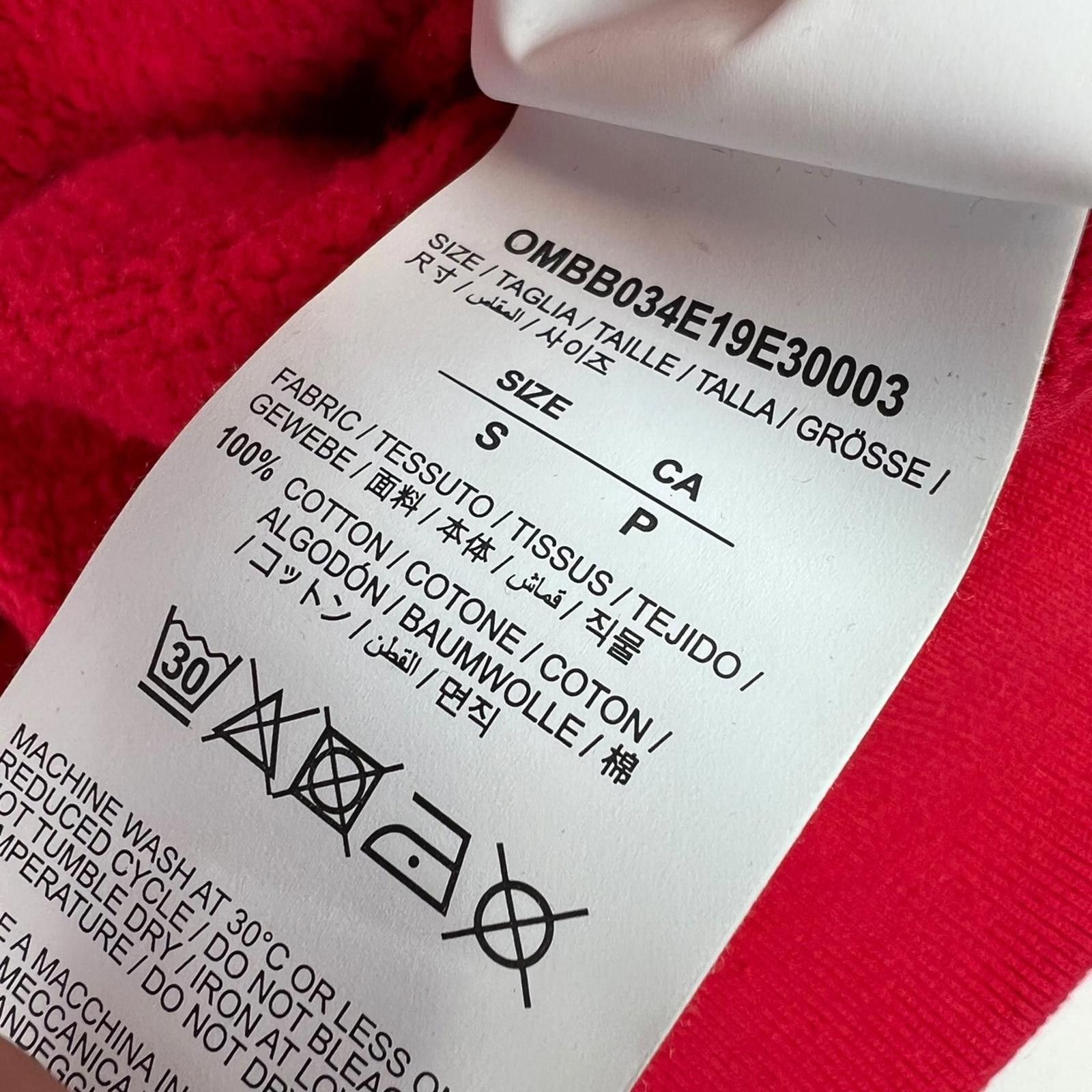 Off-White Off-White Unfinished Arrows Red Hoodie Size US S / EU 44-46 / 1 - 6 Thumbnail