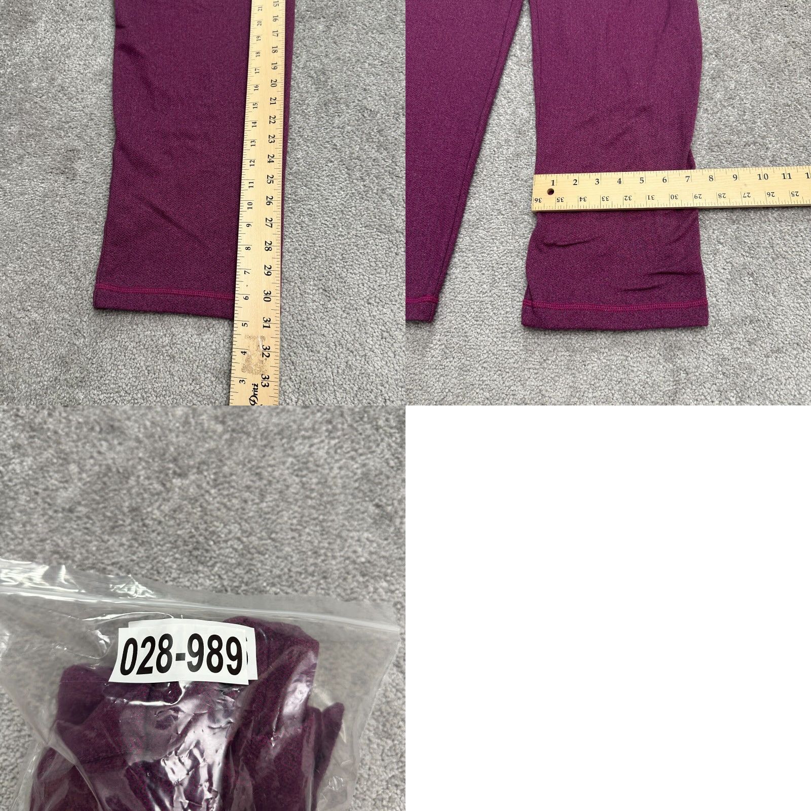 Talbots VINTAGE Talbots Pants Womens XL Purple Pull On Stretch Casual Yoga Active 36x31 Size 40" / US 18 - 8 Thumbnail