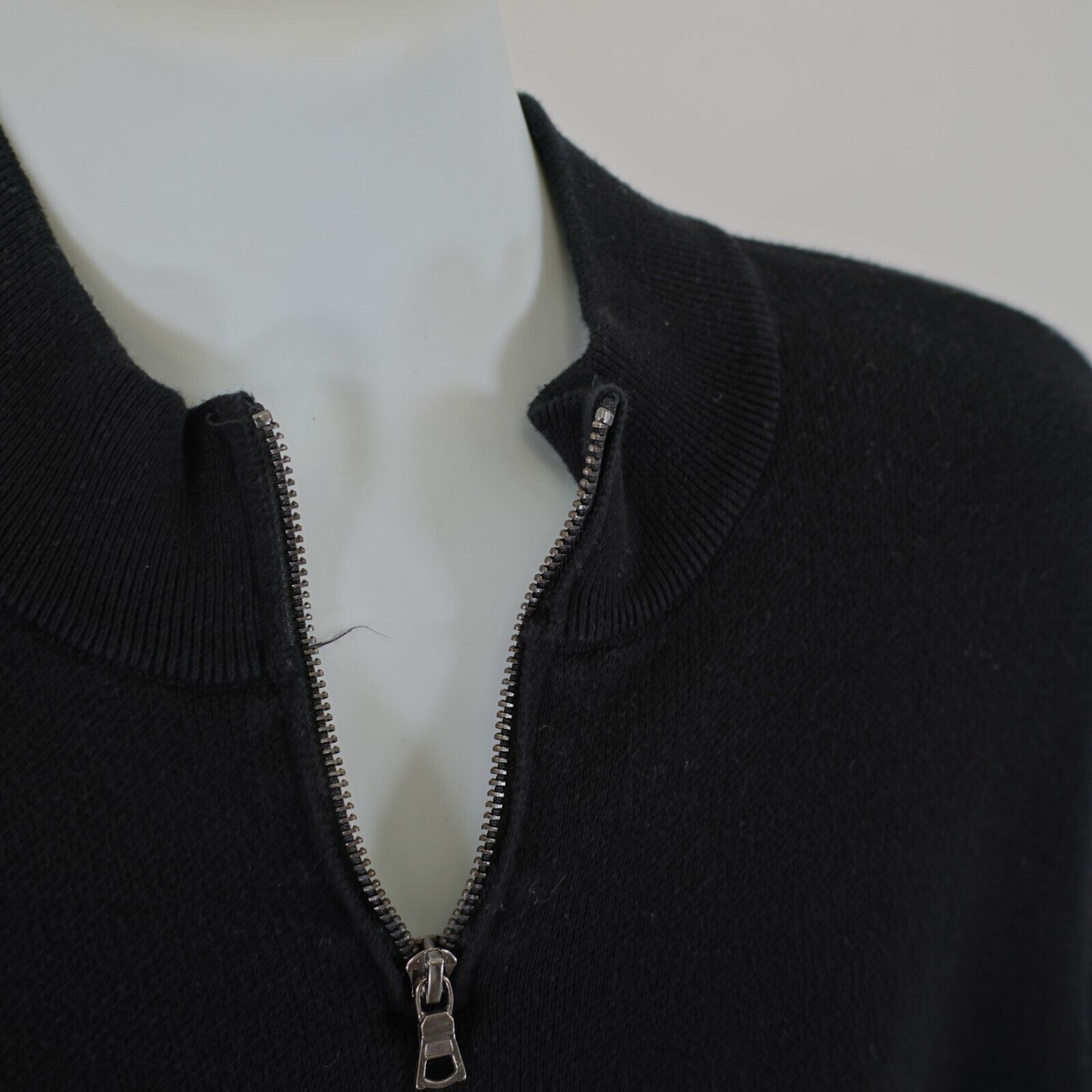 Forever 21 Forever 21 Large Black 1/4 Zip Sweater Long Sleeve Pullover Size US L / EU 52-54 / 3 - 4 Thumbnail