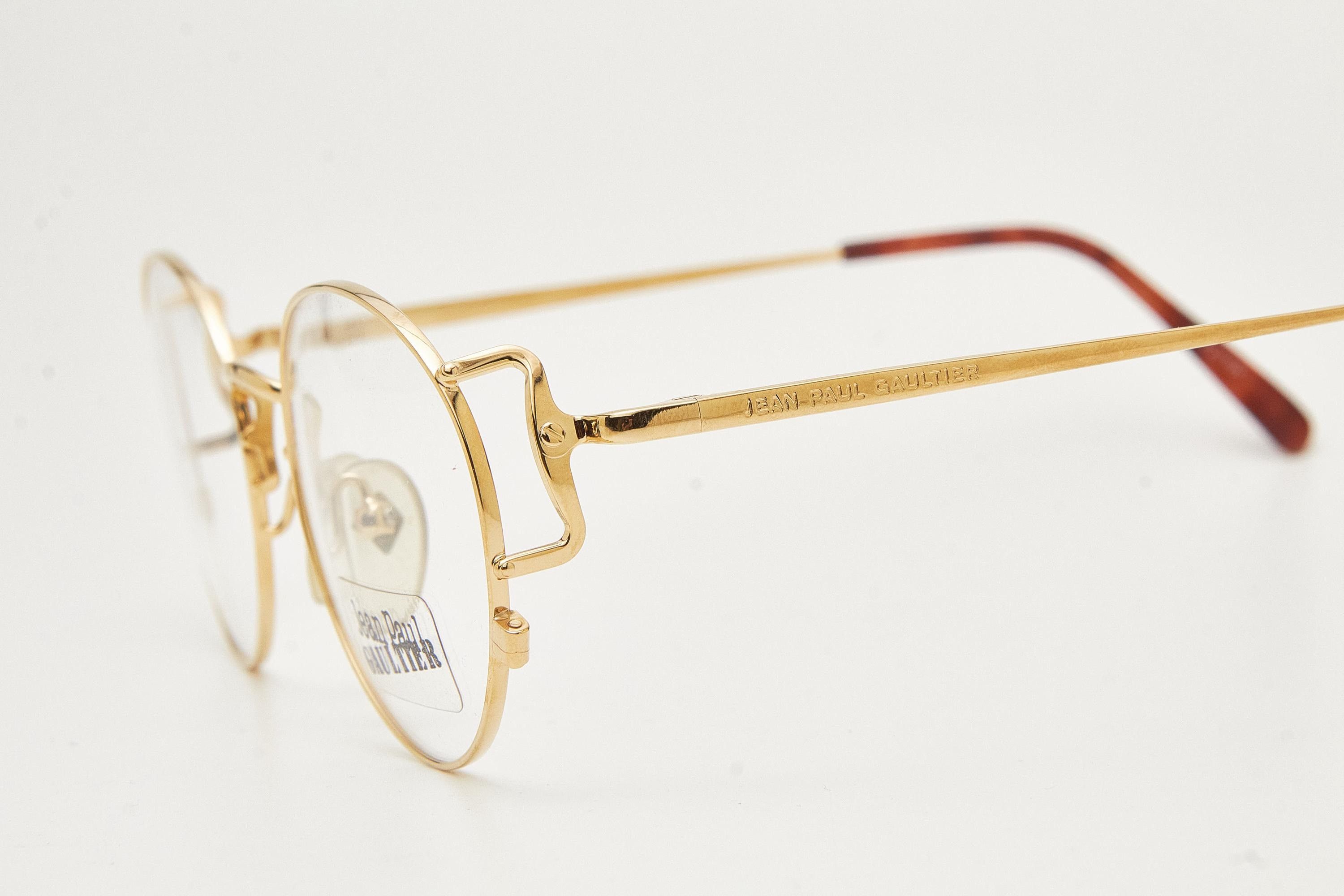 Jean Paul Gaultier JEAN PAUL GAULTIER 55-3178 22k Gold Plated Frame Size ONE SIZE - 16 Thumbnail