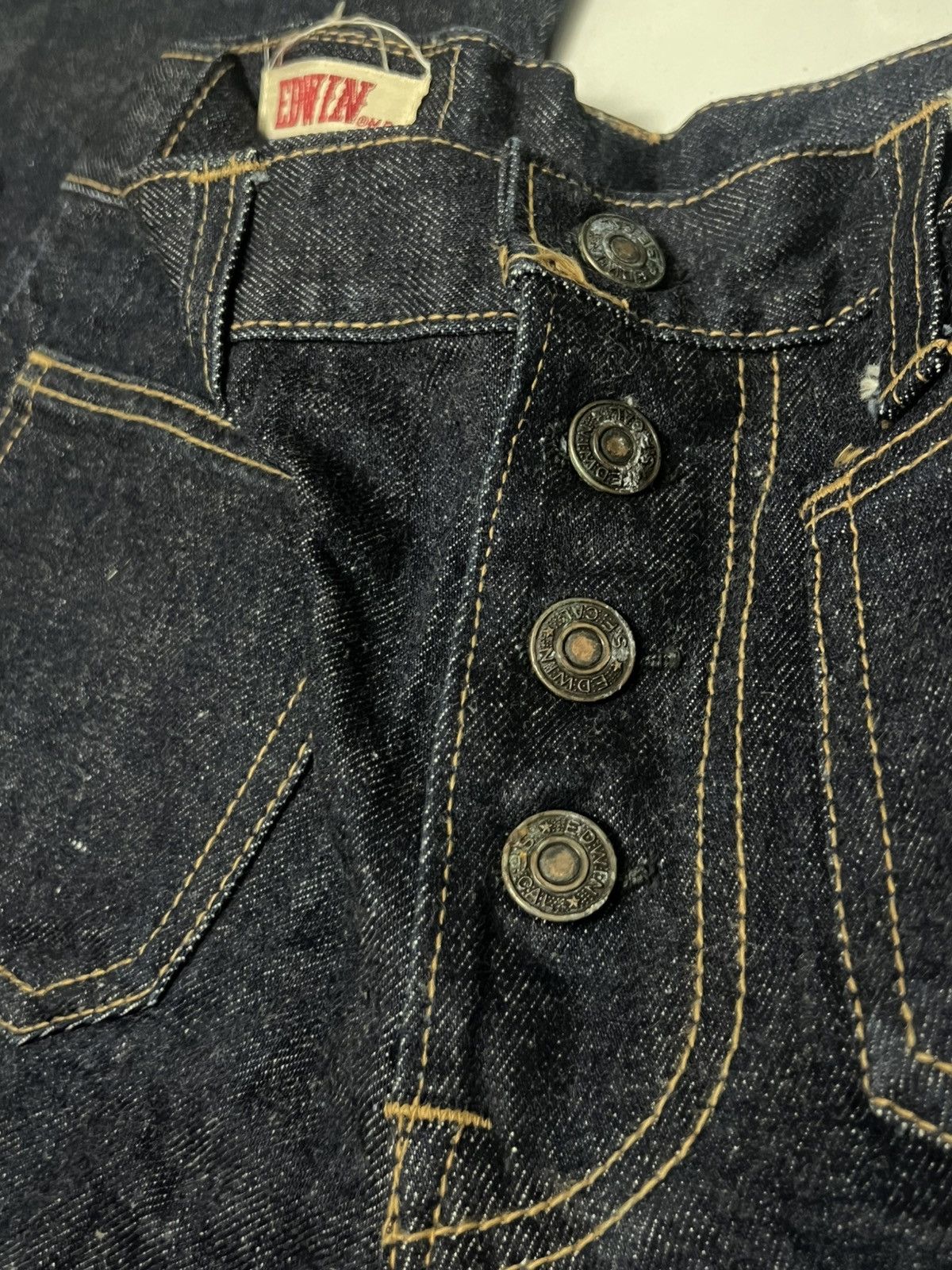Edwin Vintage 60s EDWIN 1014 TT Super Flare blue Denim Size US 30 / EU 46 - 3 Thumbnail