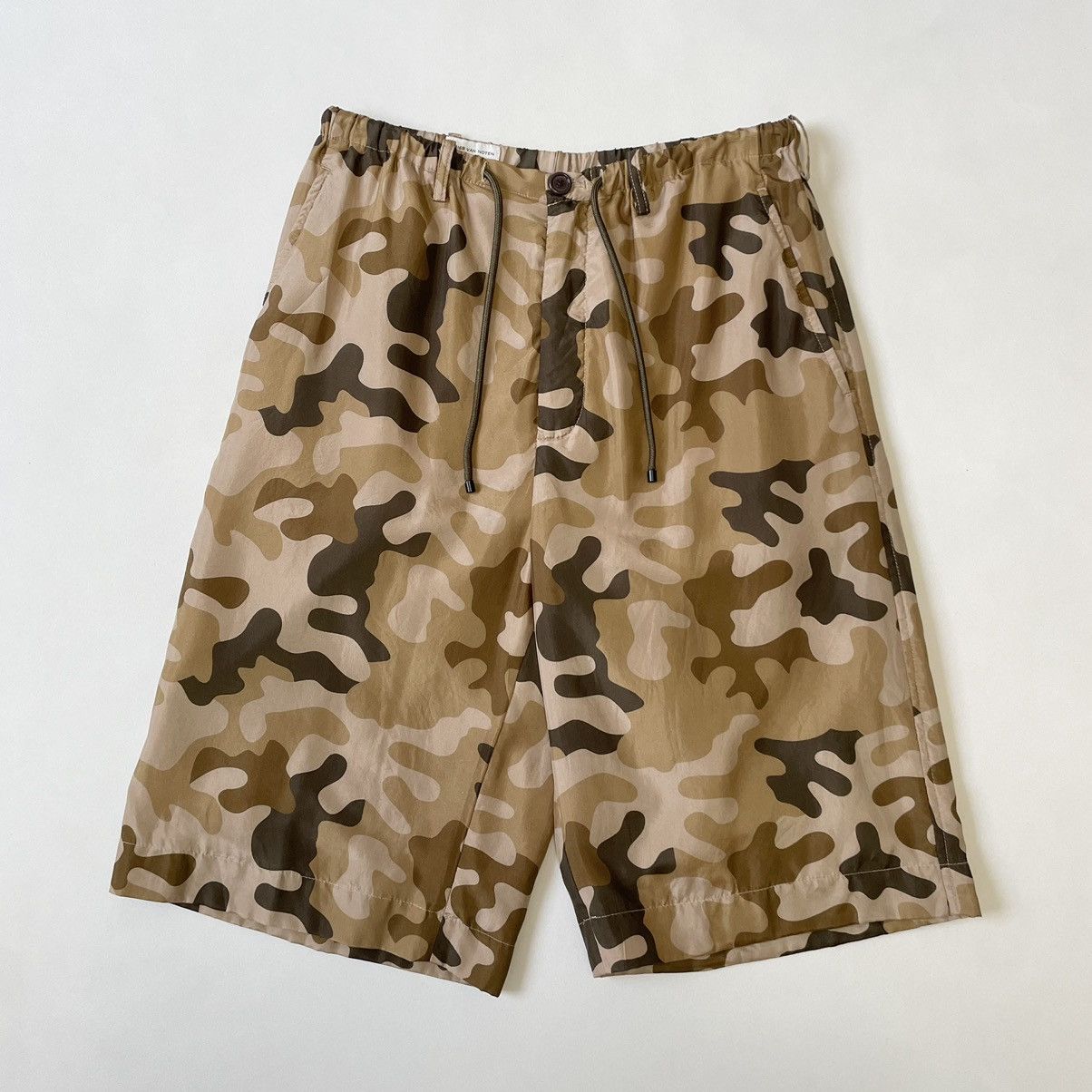 Dries Van Noten Desert Camo Boxy Utility Shorts Size US 32 / EU 48 - 1 Thumbnail