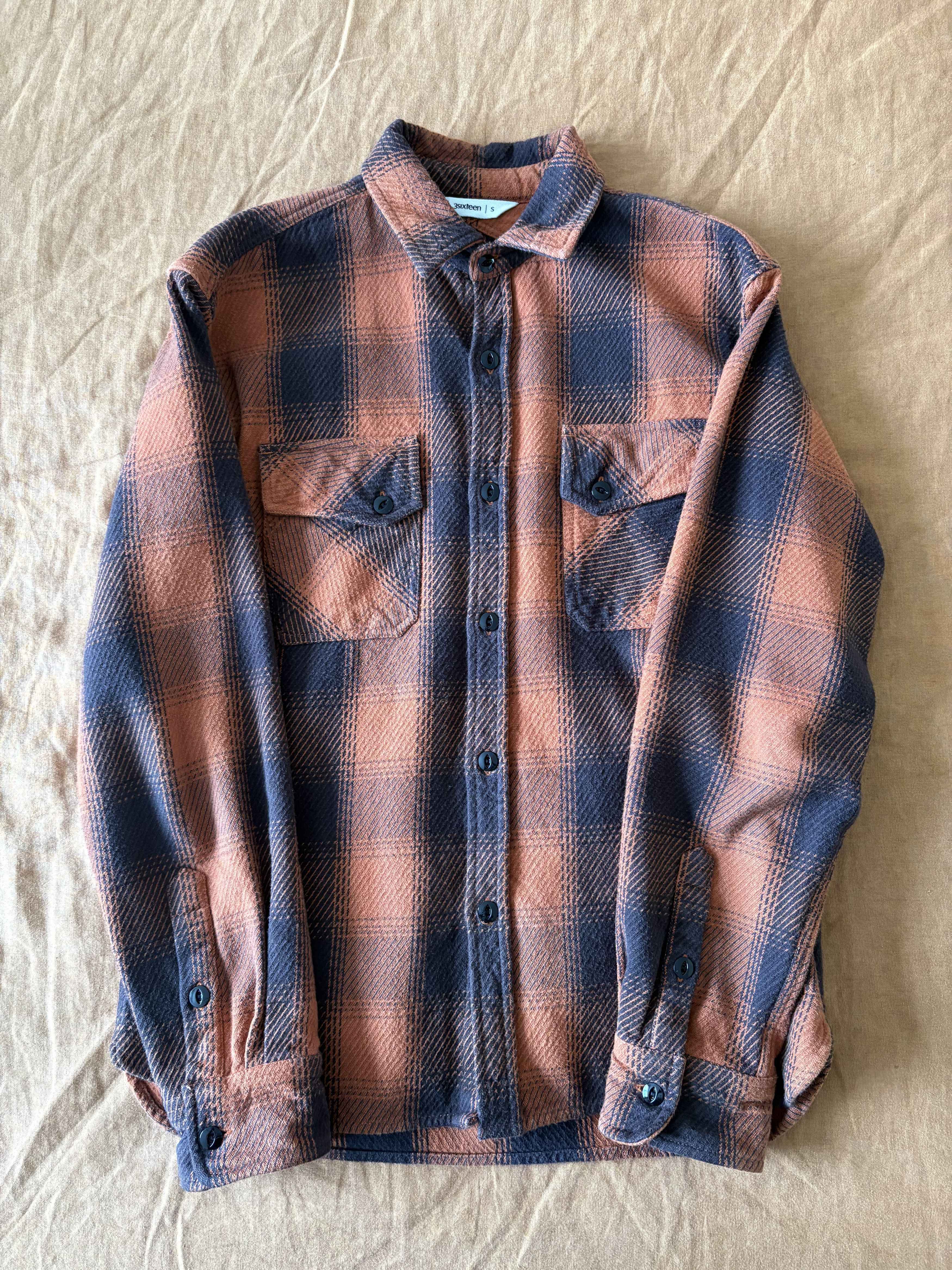 3sixteen 3sixteen Crosscut Flannel Rust Twill Size US S / EU 44-46 / 1 - 1 Thumbnail