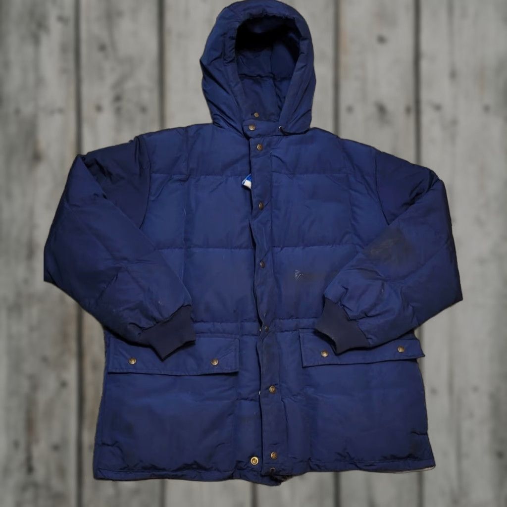 Eddie Bauer VINTAGE Eddie Bauer Puffer Jacket Mens Quilted Goose Down XL Blue Regular Size Jacket Jacket Size US XL / EU 56 / 4 - 1 Thumbnail