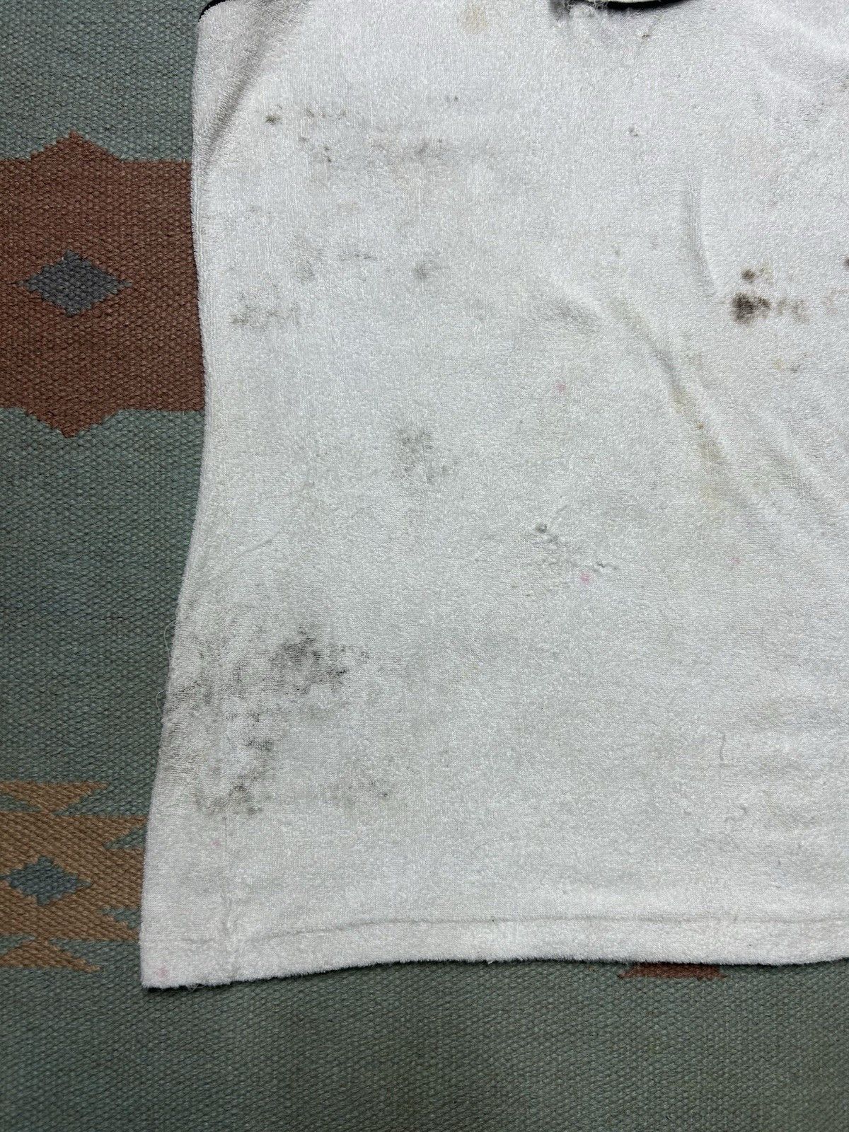 Vintage Vtg 70s tank top shirt Terry cloth beach stain grunge medium Size US M / EU 48-50 / 2 - 2 Thumbnail