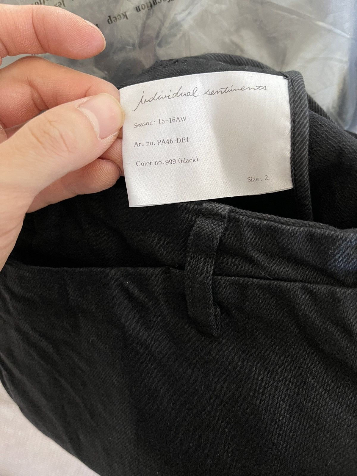 Individual Sentiments IS 15AW Back Zip Jeans Size US 30 / EU 46 - 7 Thumbnail